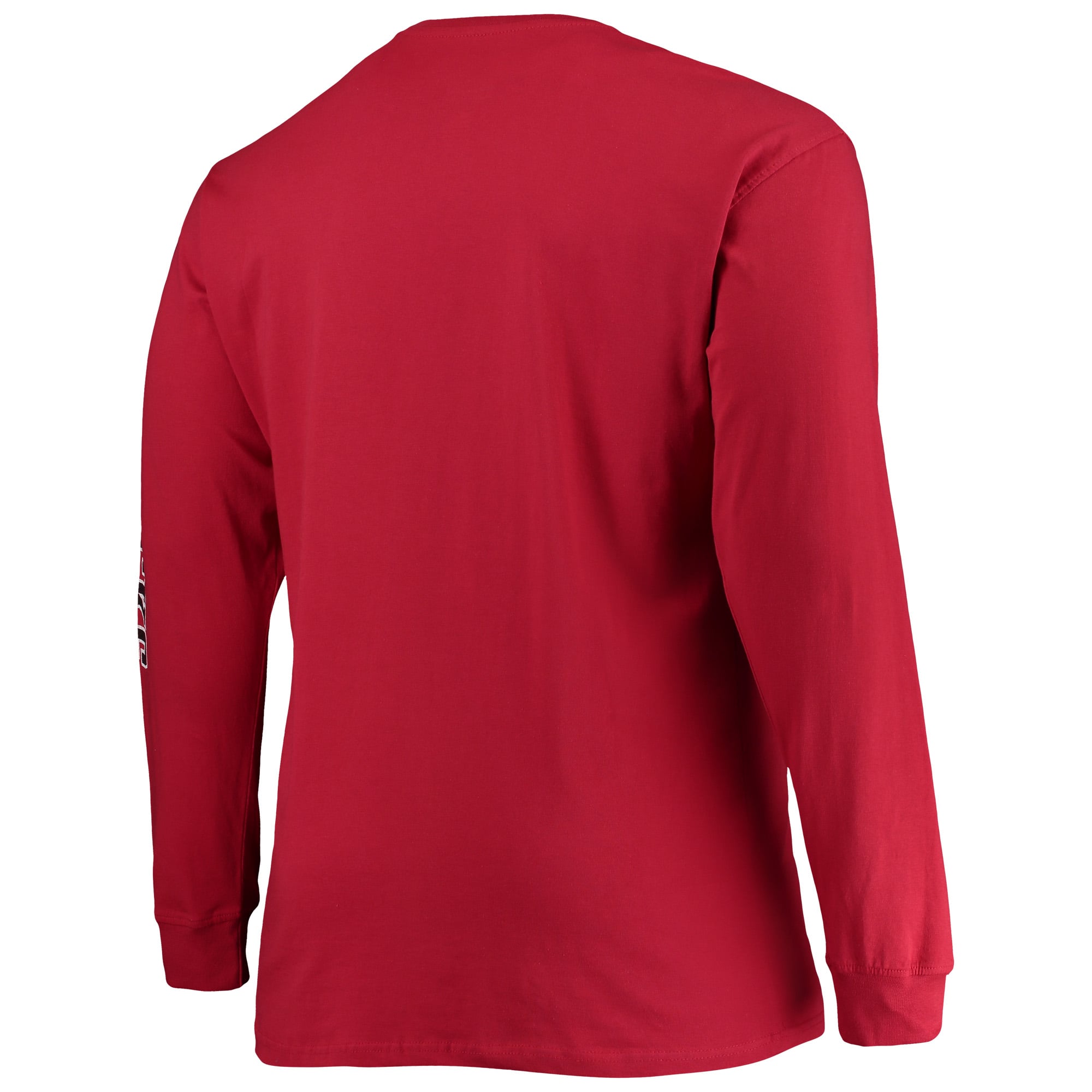 T-shirt à manches longues Champion Cardinal Arkansas Razorbacks pour hommes, grandes tailles, logo en arc sur le dessus