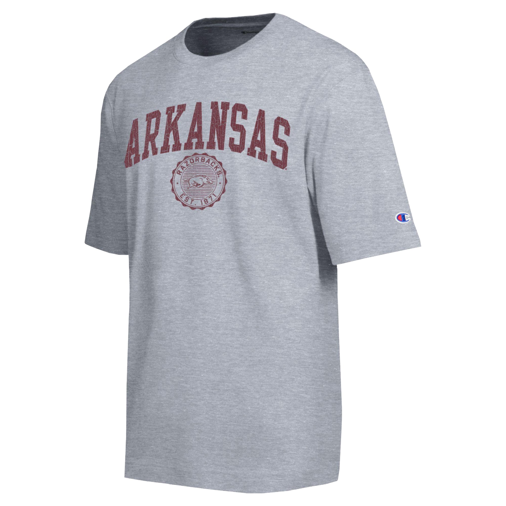 Men's Champion  Heather Gray Arkansas Razorbacks Scholar All-Star T-Shirt