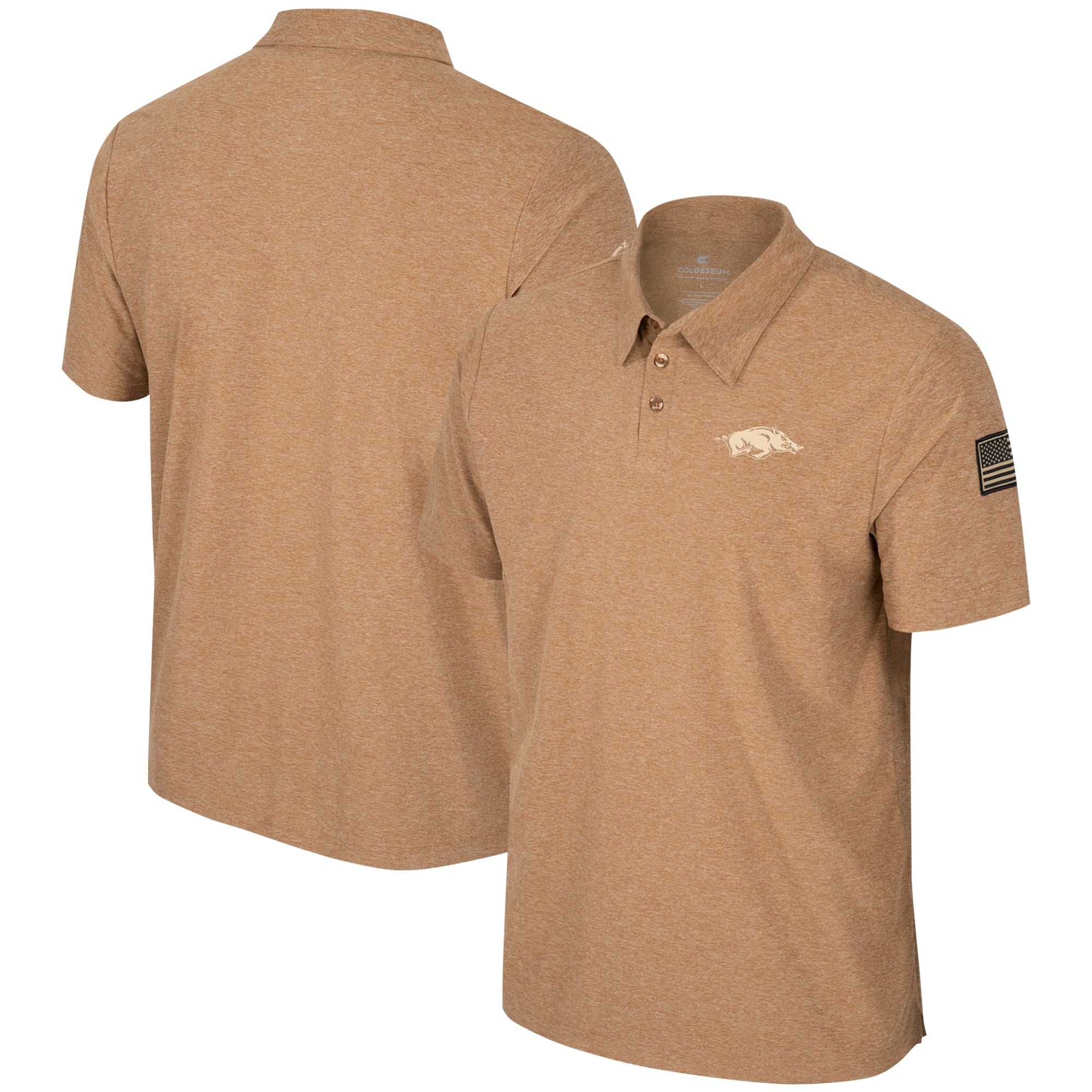 Men's Colosseum Khaki Arkansas Razorbacks OHT Military Appreciation ...