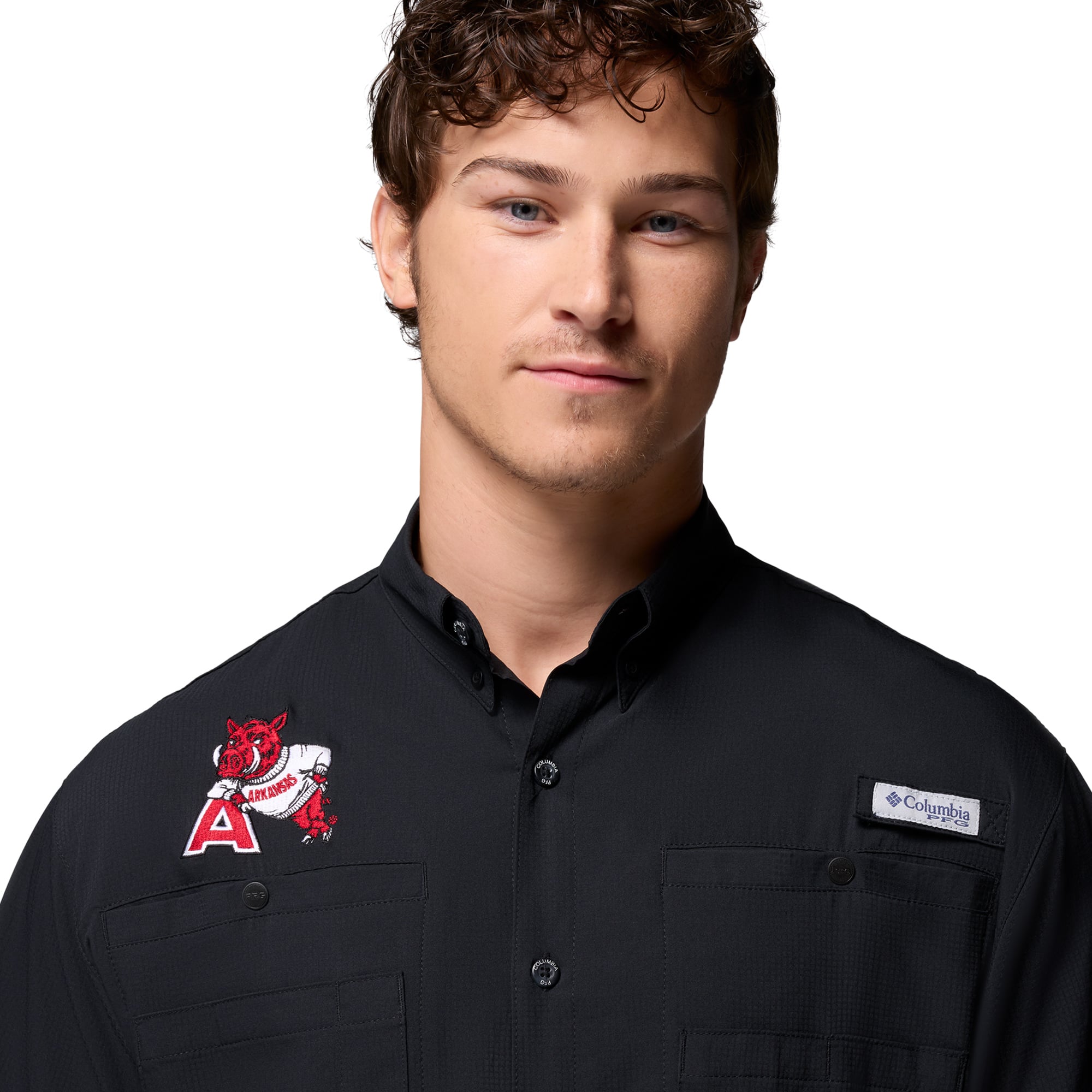 Chemise Columbia Cardinal Arkansas Razorbacks PFG Tamiami pour homme