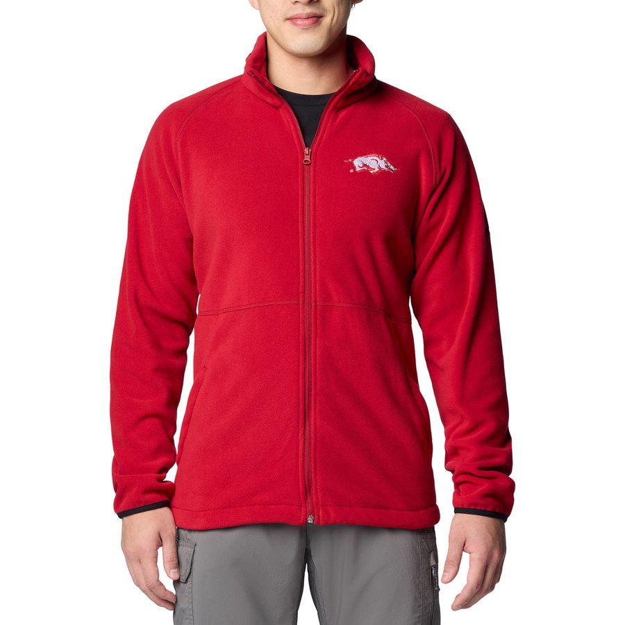 Arkansas Razorback Jacket Men's Columbia Cardinal Arkansas Razorbacks Flanker IV Fleece Raglan ...