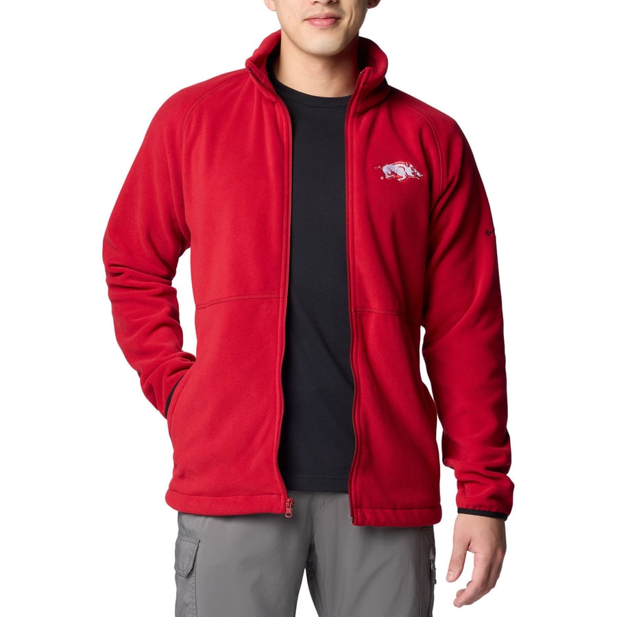 Men's Columbia Cardinal Arkansas Razorbacks Flanker IV Fleece Raglan ...