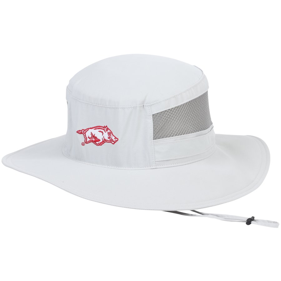 Youth Razorback Hat Men's Columbia Gray Arkansas Razorbacks Bora Bora Booney II Bucket Hat