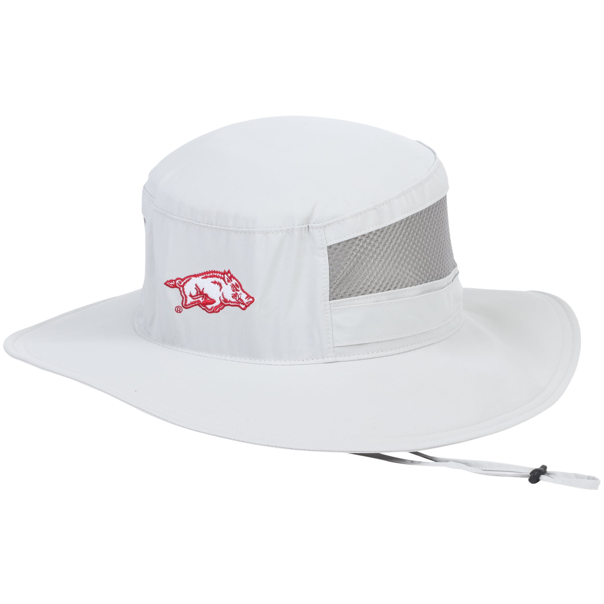 Plastic Razorback Hat Men's Columbia Gray Arkansas Razorbacks Bora Bora Booney II Bucket Hat