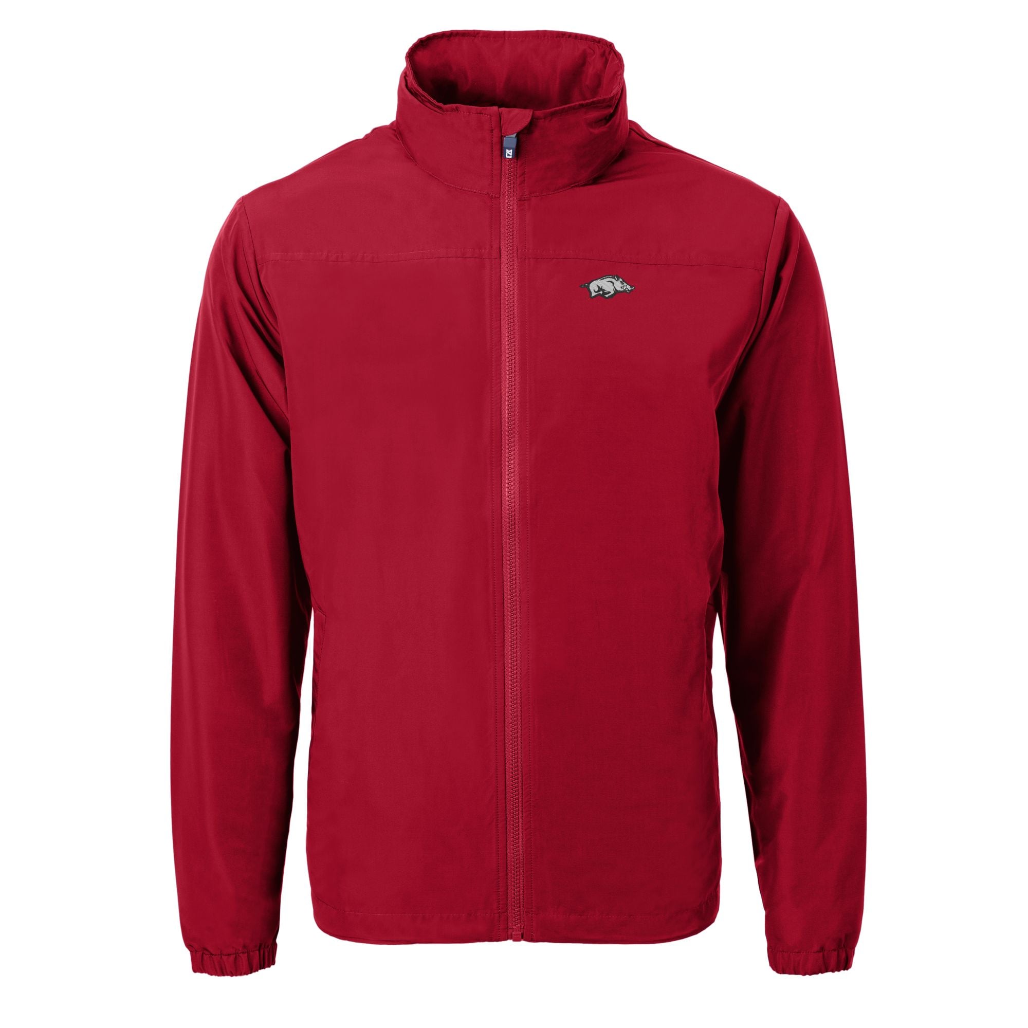 Men's Cutter & Buck Cardinal Arkansas Razorbacks Charter Eco Recycled Full-Zip Jacket