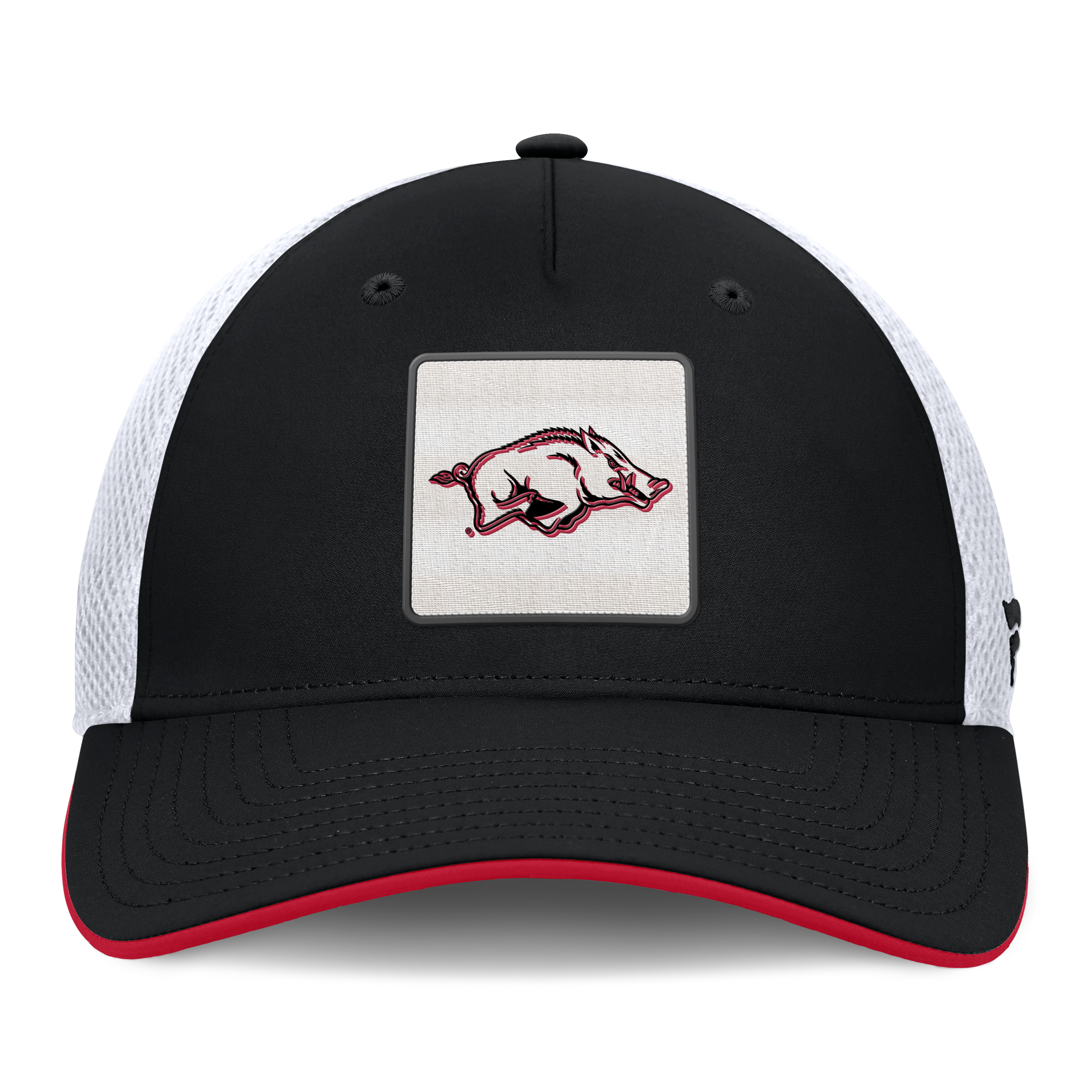 Men's Fanatics  Black Arkansas Razorbacks 5-Panel Matter Flex Hat