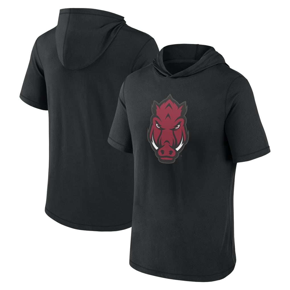 Men's Fanatics Black Arkansas Razorbacks Primary Logo Hoodie T-Shirt