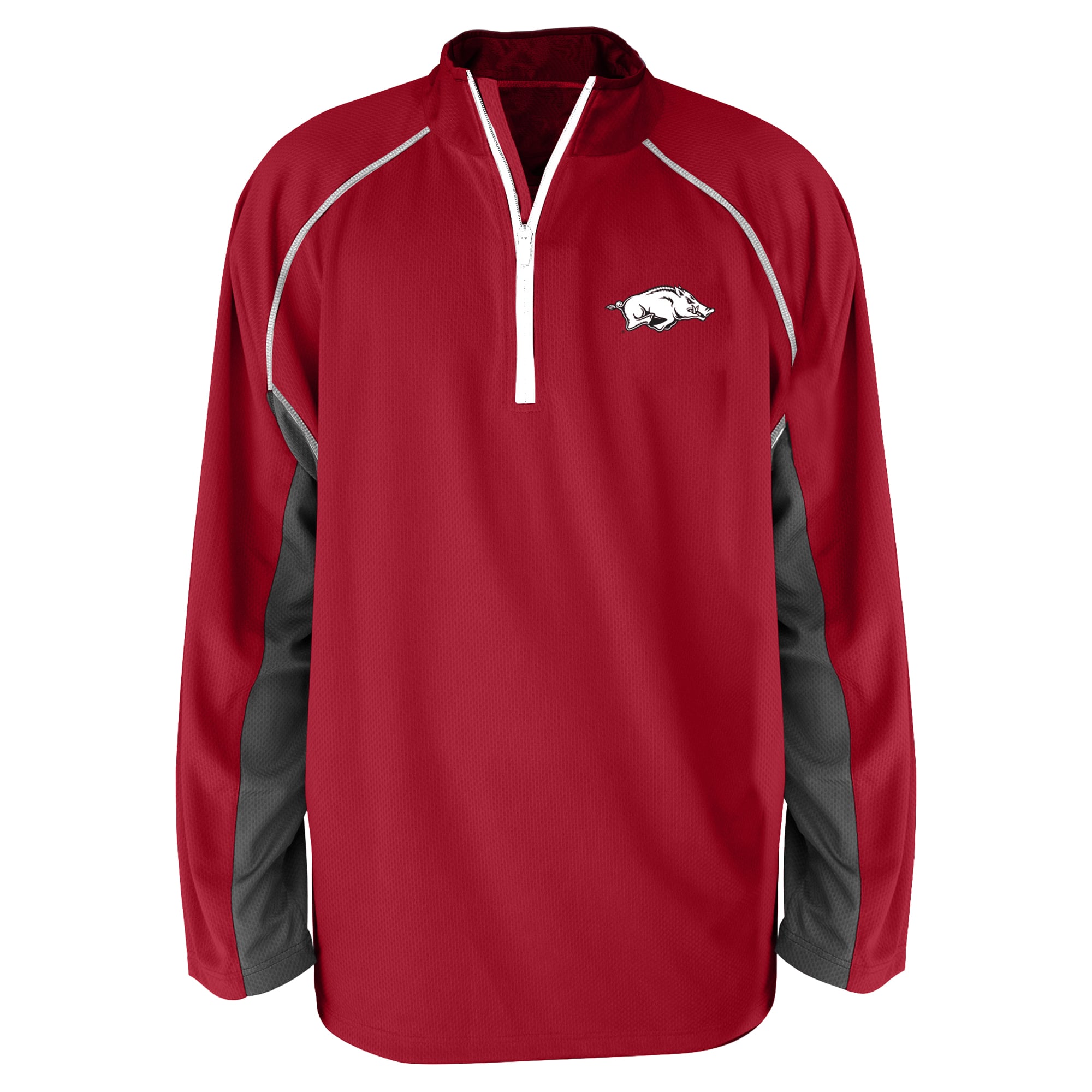 Veste raglan à quart de zip pour homme Fanatics Cardinal Arkansas Razorbacks, grandes tailles