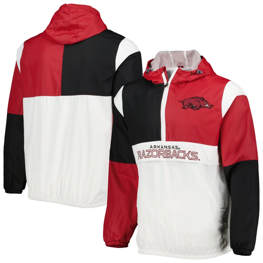 Arkansas Razorback Jacket Men's G-III Sports by Carl Banks White/Cardinal Arkansas Razorbacks ...