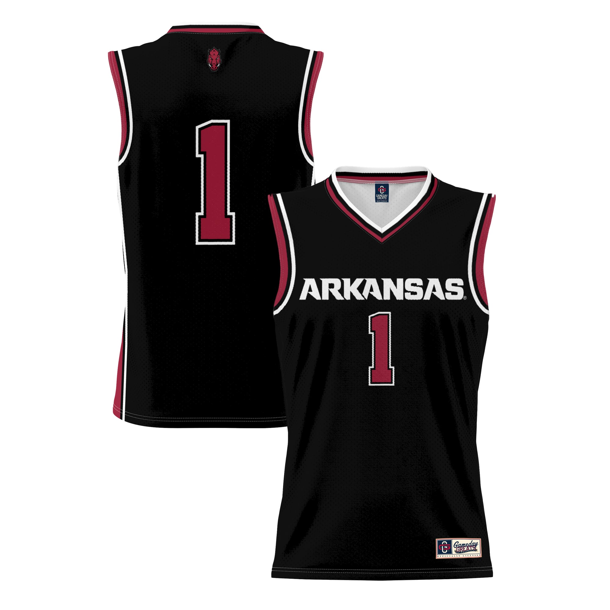Men's GameDay Greats #1 Black Arkansas Razorbacks Lightweight ...