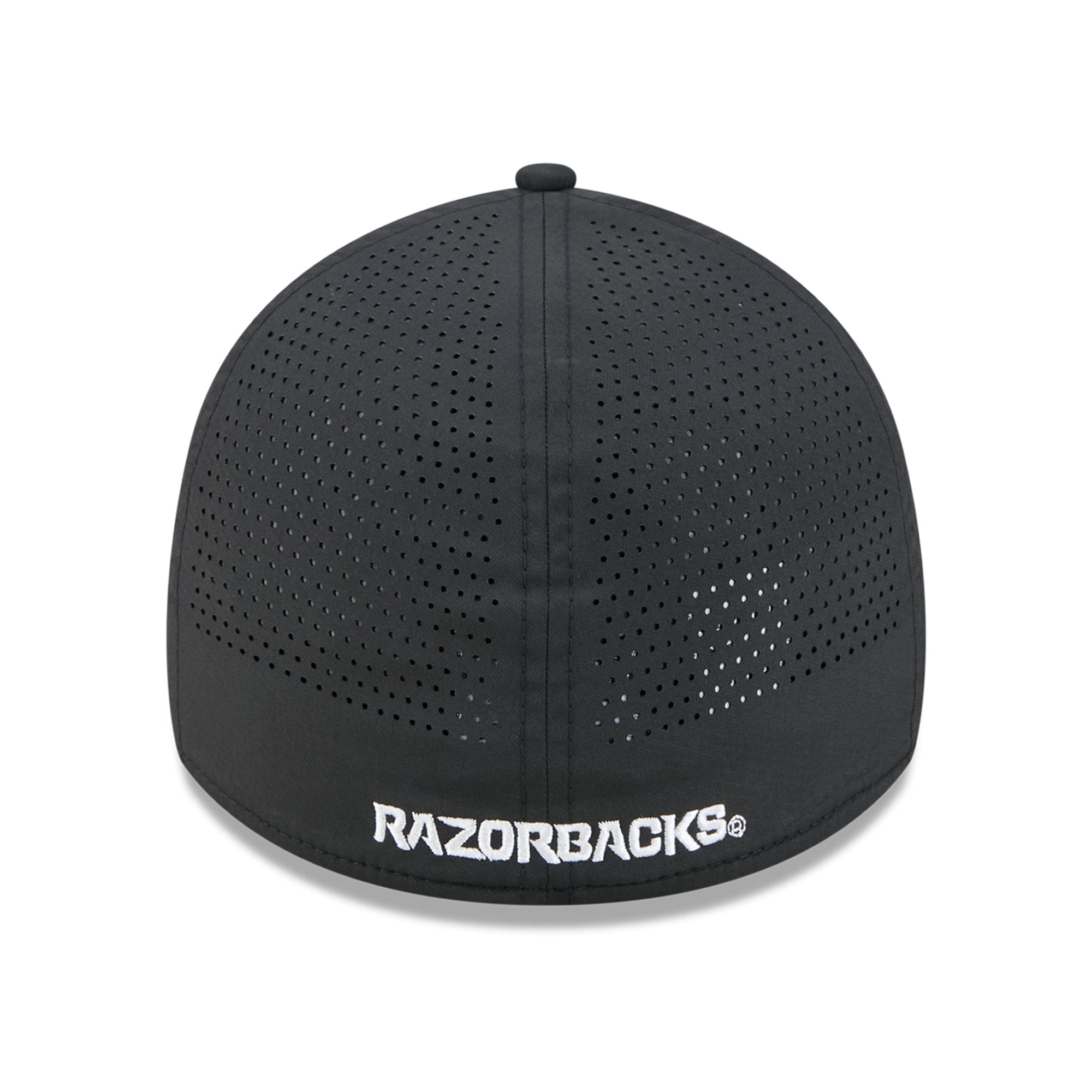 Casquette extensible New Era noire Arkansas Razorbacks Performance Rope 39THIRTY pour homme