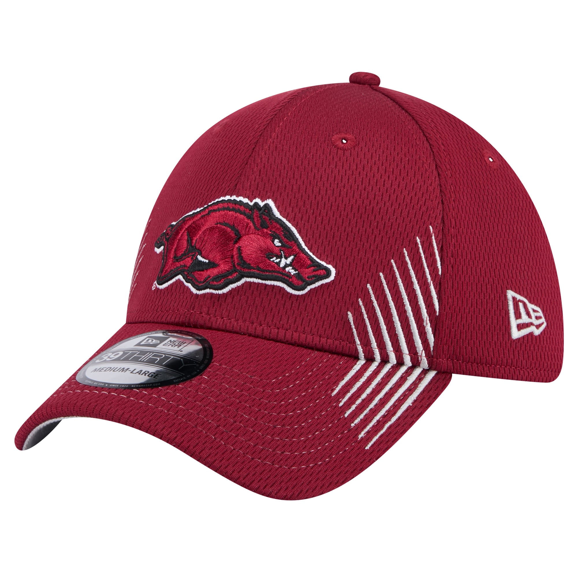 Youth Razorback Hat Men's New Era Cardinal Arkansas Razorbacks Active Slash Sides 39THIRTY ...