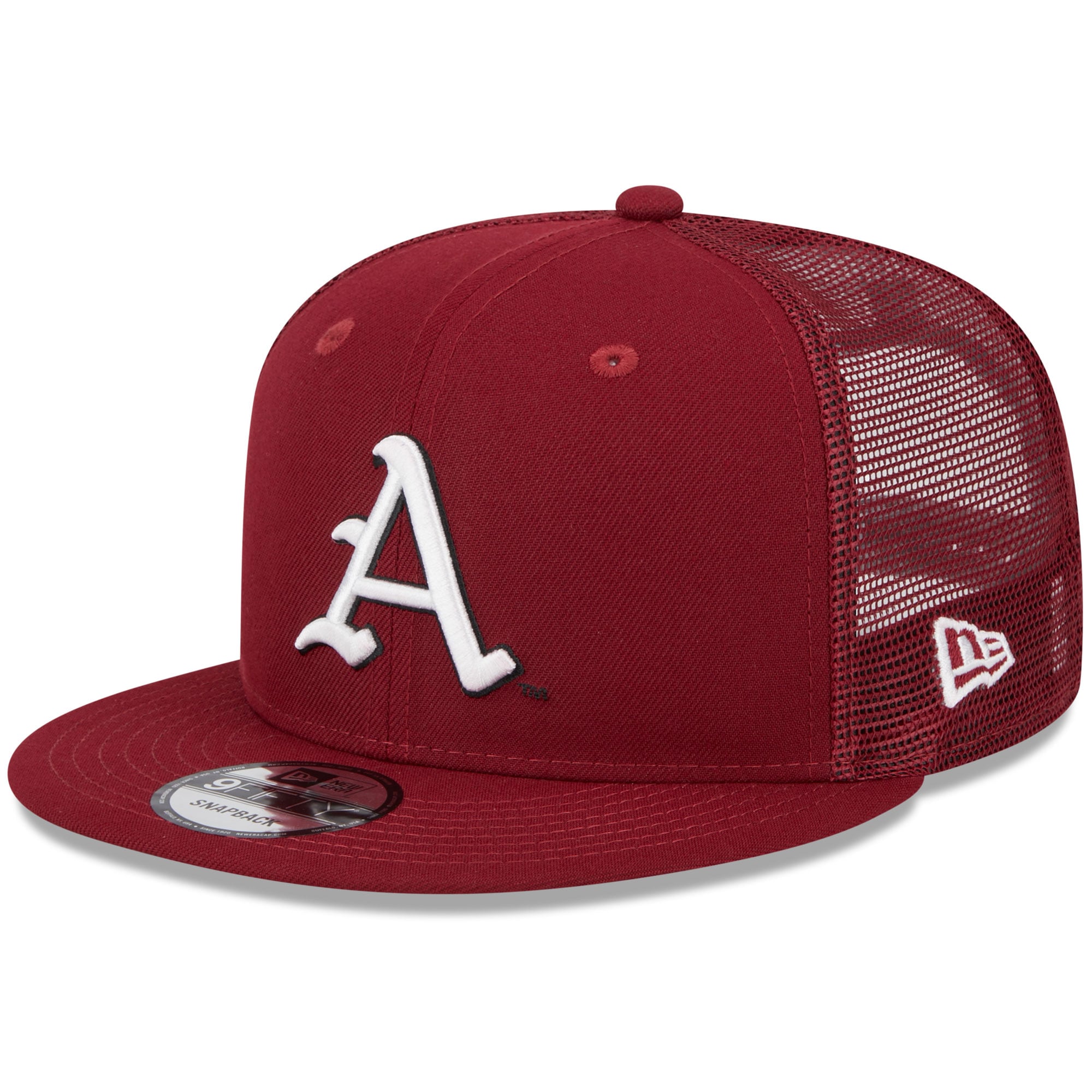 Men's New Era Cardinal Arkansas Razorbacks Classic 9FIFTY Trucker ...