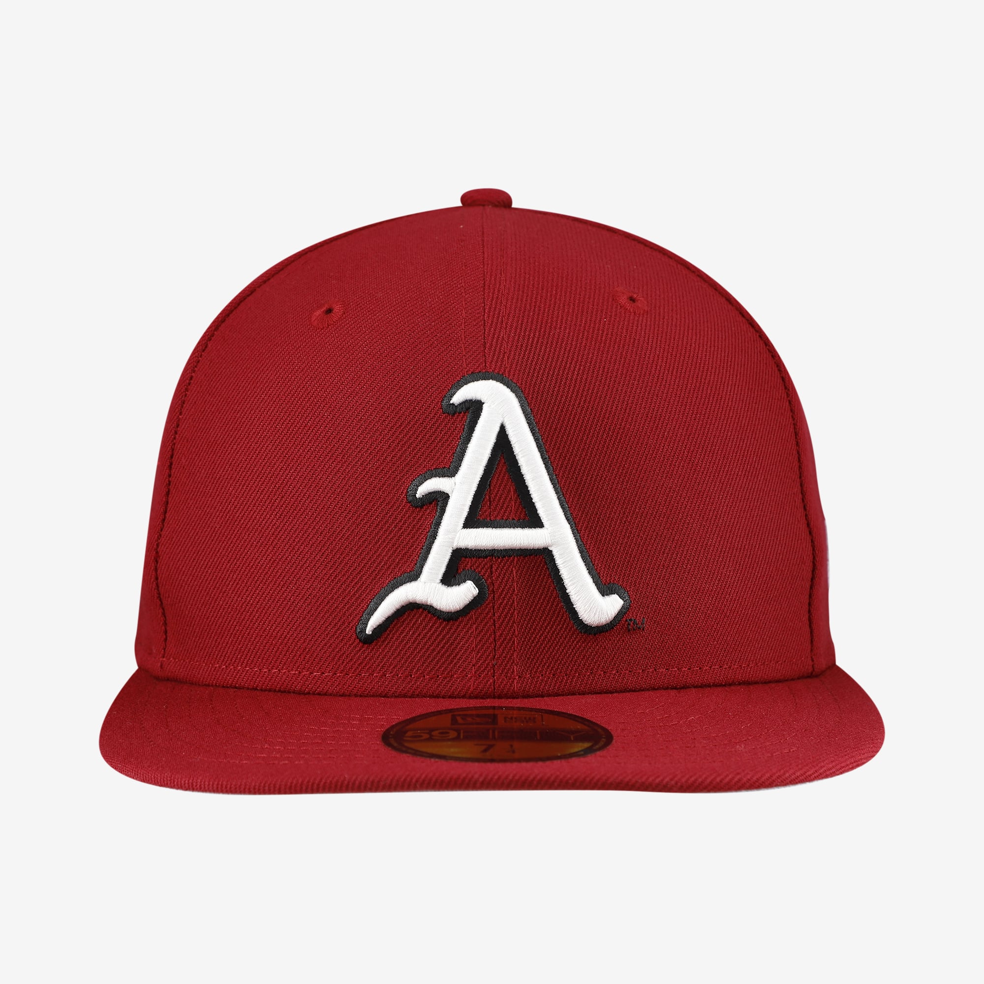 Casquette ajustée New Era Cardinal Arkansas Razorbacks Core 59FIFTY pour homme