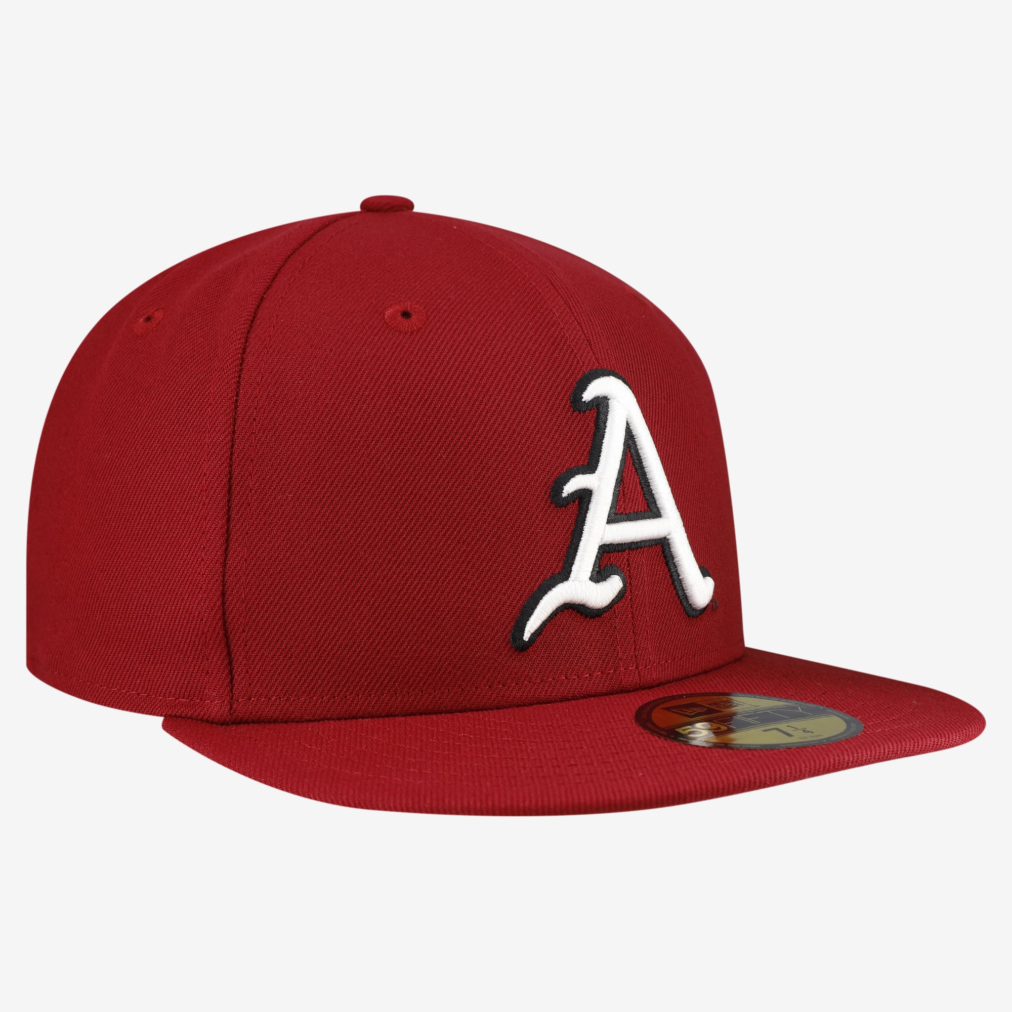 Casquette ajustée New Era Cardinal Arkansas Razorbacks Core 59FIFTY pour homme