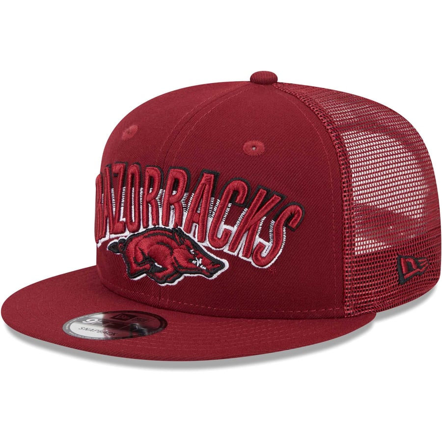 Plastic Razorback Hat Men's New Era Cardinal Arkansas Razorbacks Grade Trucker 9FIFTY ...