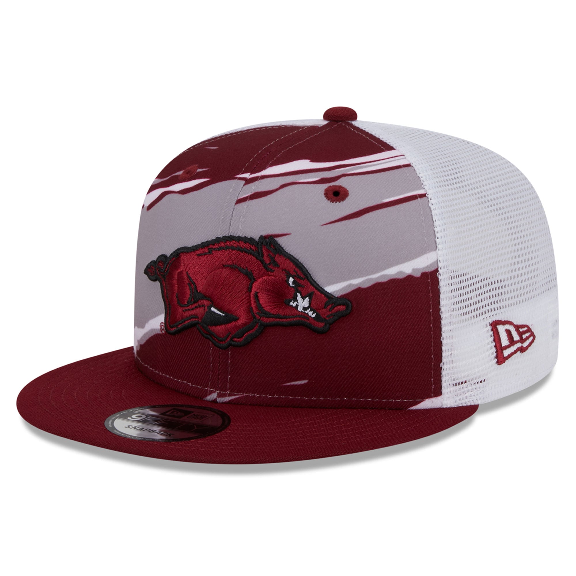 Youth Razorback Hat Men's New Era Cardinal Arkansas Razorbacks Tear Trucker 9FIFTY Snapback Hat