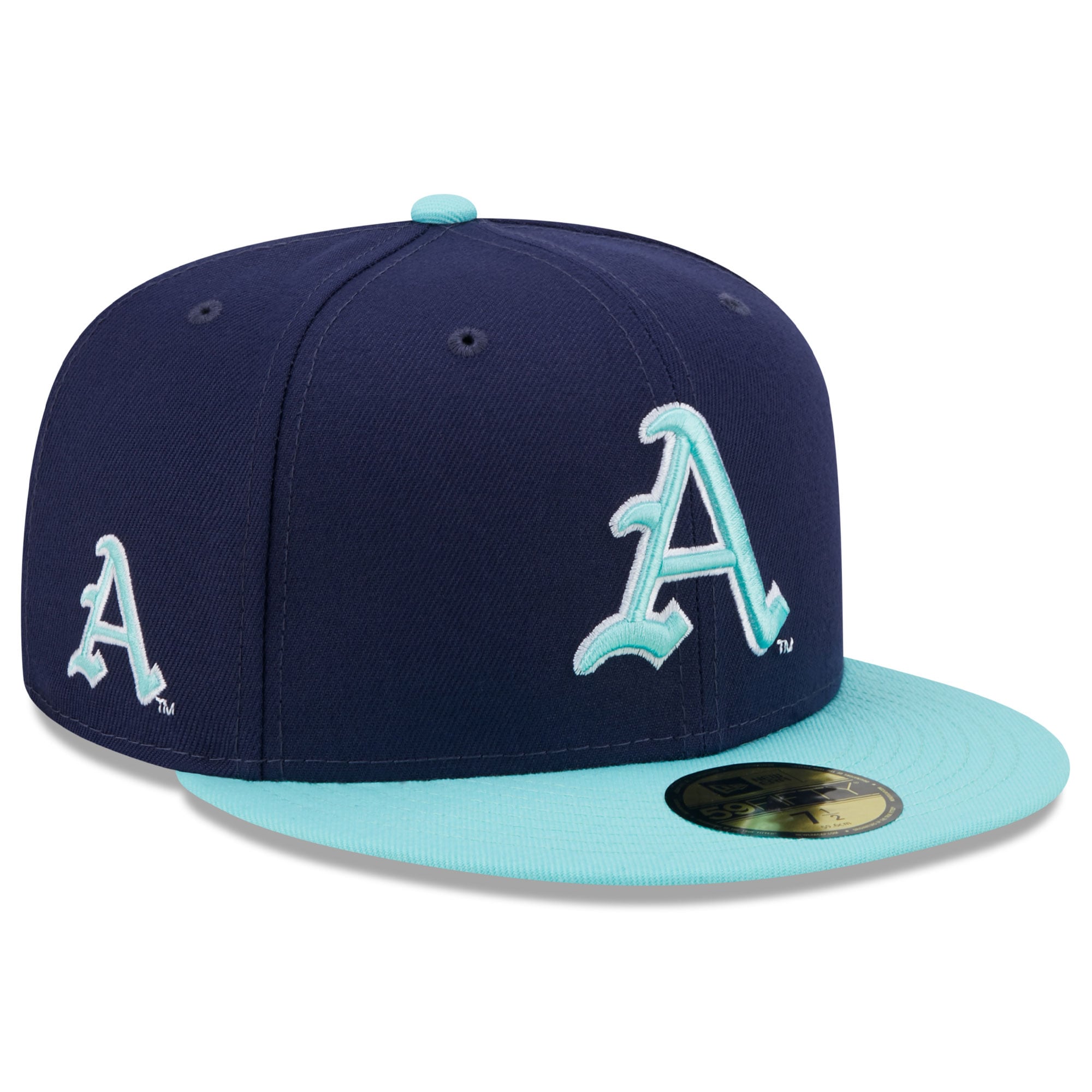 Razorbacks Blue Men's New Era Navy/Light Blue Arkansas Razorbacks 59FIFTY Fitted Hat