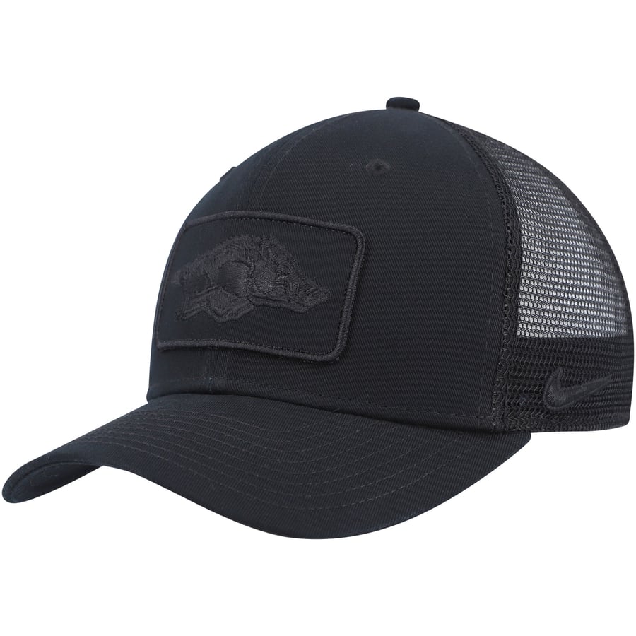 Black Razorback Men's Nike Arkansas Razorbacks Classic99 Triple Black Trucker Snapback Hat