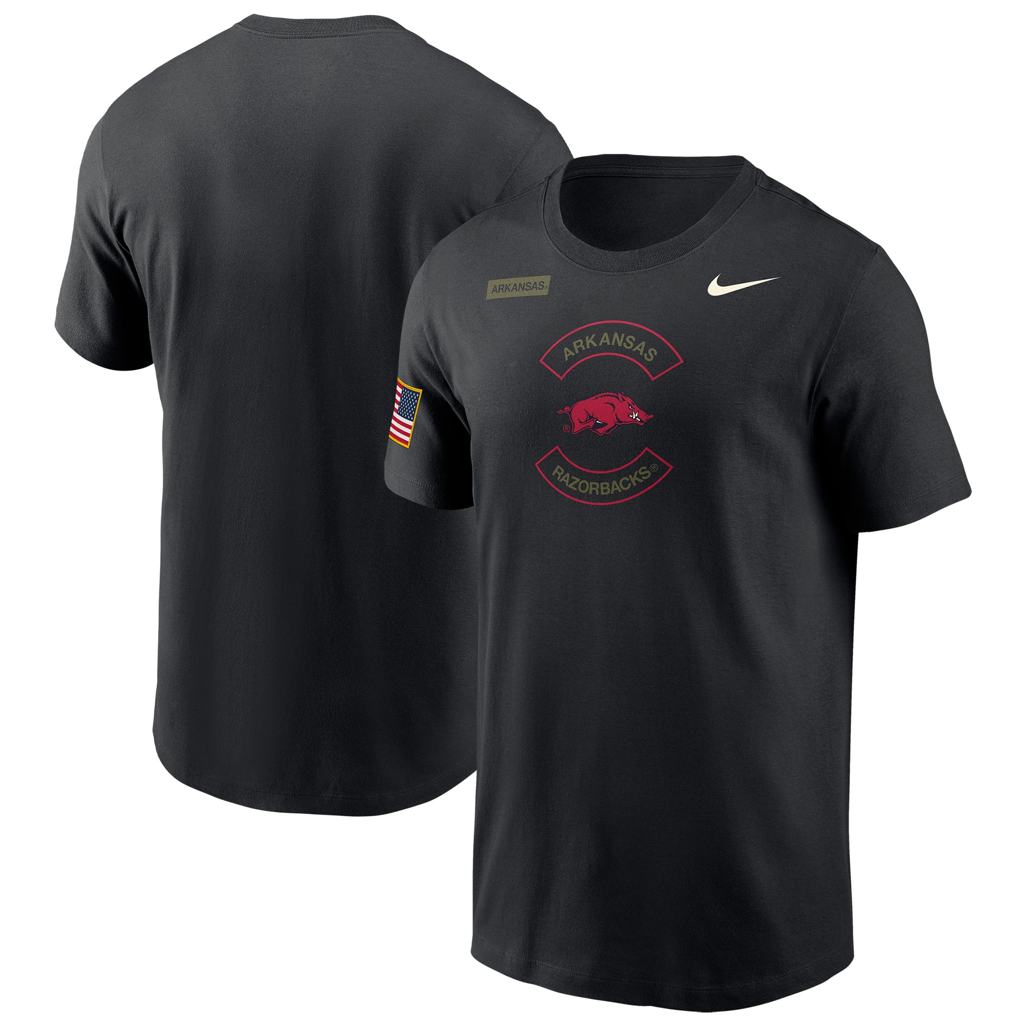 Men's Nike Black Arkansas Razorbacks 2025 Military Appreciation Dri-FIT ...