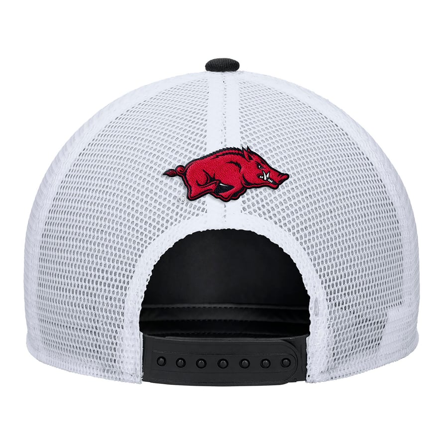 Men's Nike Black Arkansas Razorbacks 2025 On-Field Rise Trucker ...
