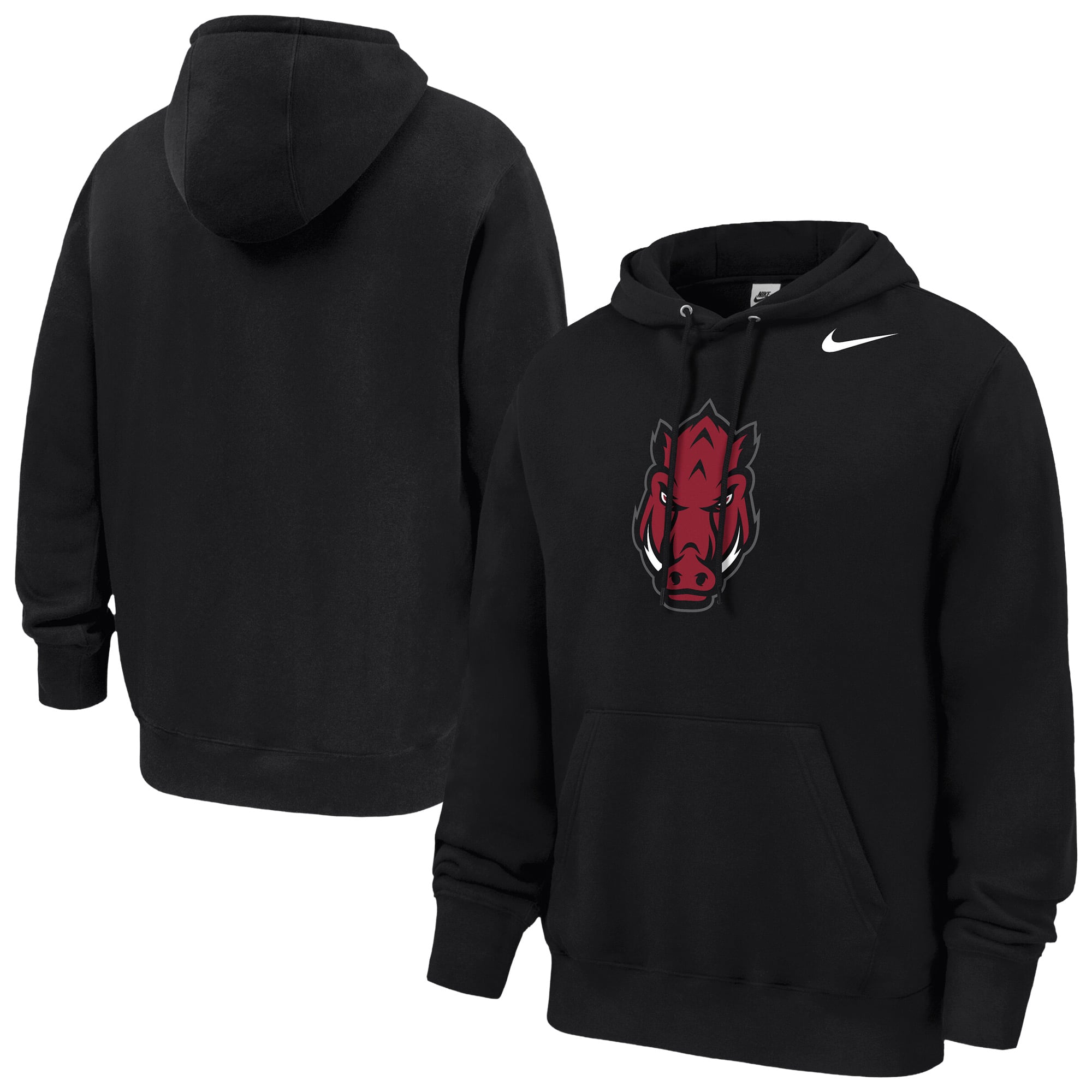 Sweat à capuche en polaire Nike Crimson Arkansas Razorbacks Club pour homme