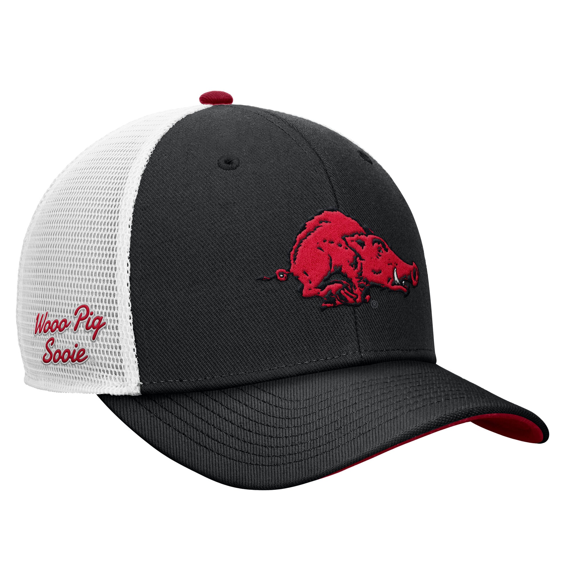 Casquette trucker ajustable Nike Arkansas Razorbacks Legacy Mascot noire pour homme