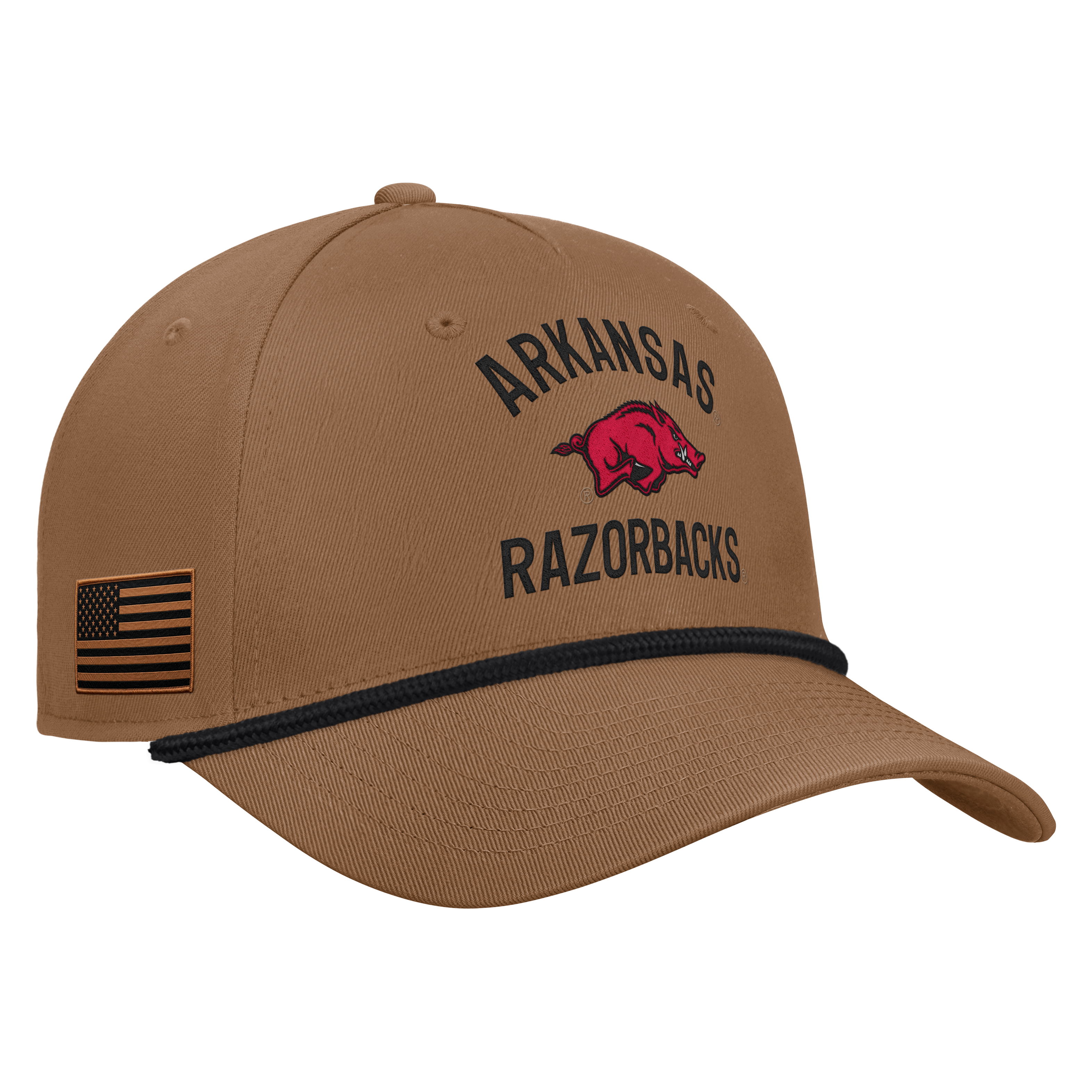 Arkansas Razorbacks Nike 2026 Military Appreciation Rope Rise 5-Panel ...