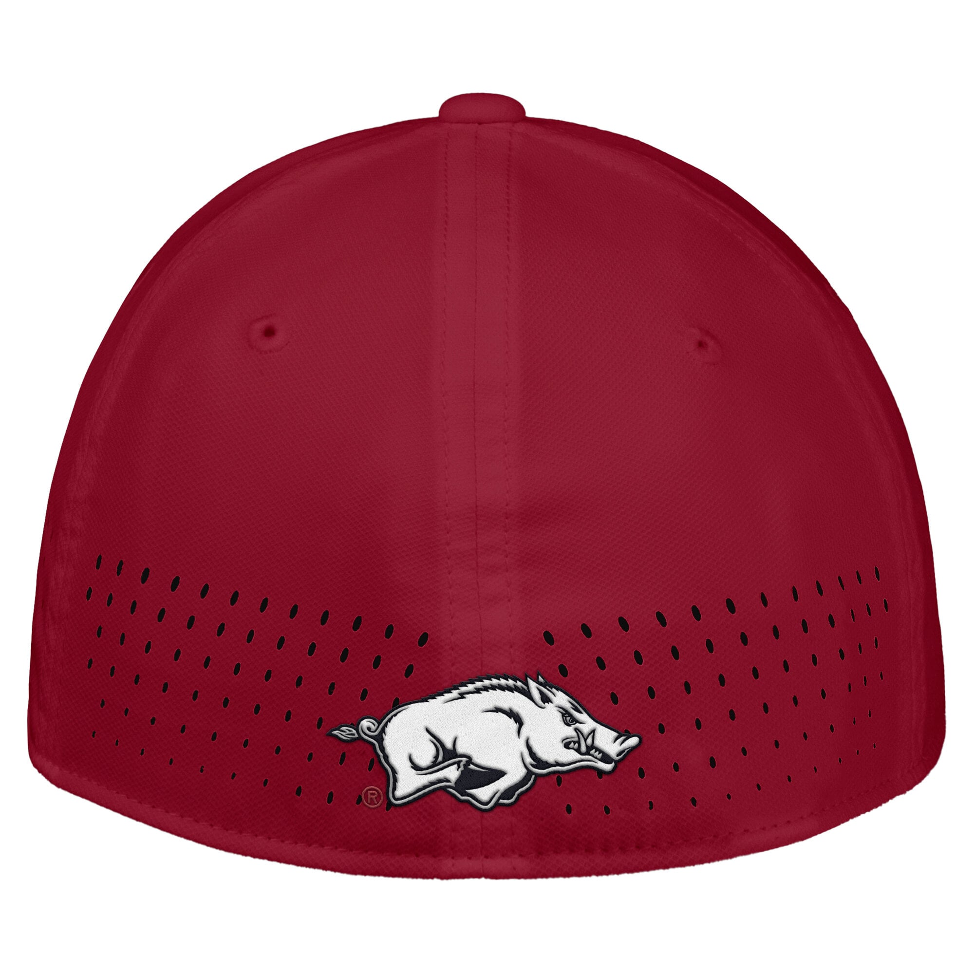 Men's Nike Cardinal Arkansas Razorbacks 2026 On-Field AeroBill SwooshFlex Dri-FIT Hat