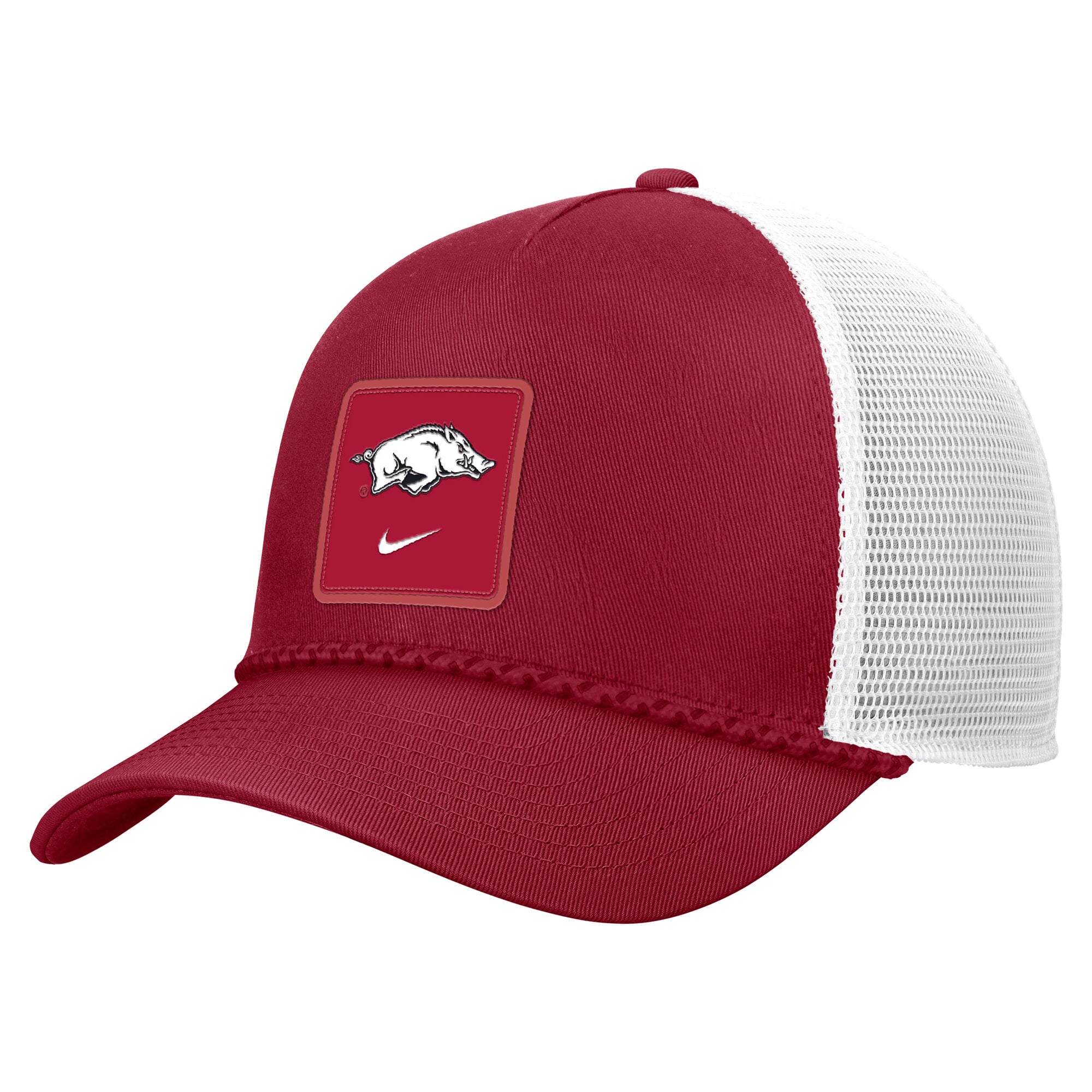 Men's Nike Cardinal Arkansas Razorbacks 2026 On-Field Rope Adjustable Trucker Hat