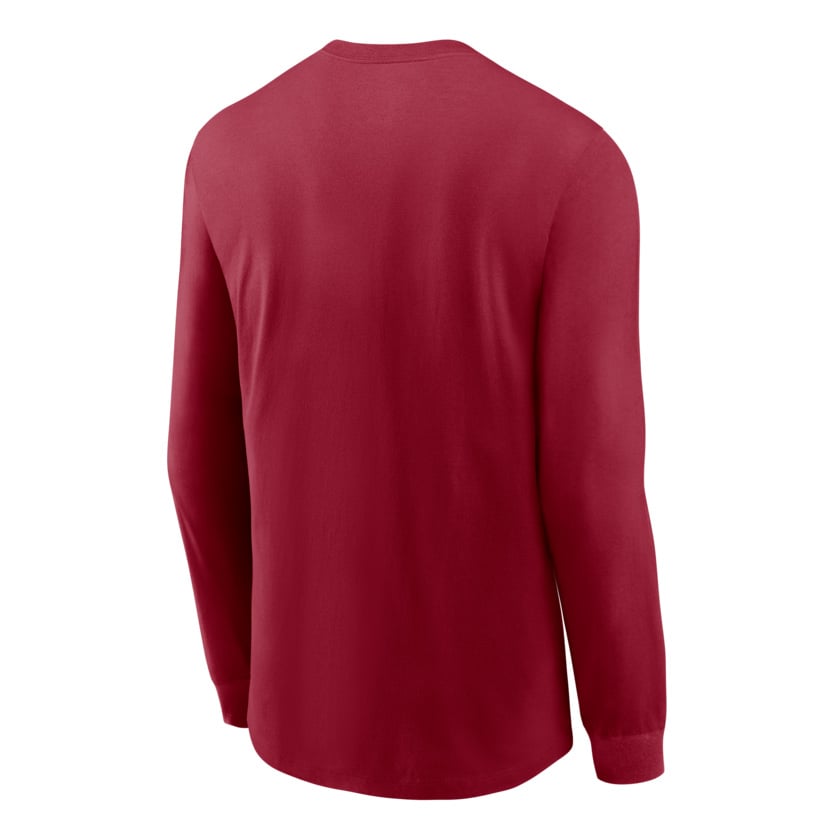 T-shirt à manches longues Nike Cardinal Arkansas Razorbacks Basketball Shoot Around Dri-FIT Legend pour homme