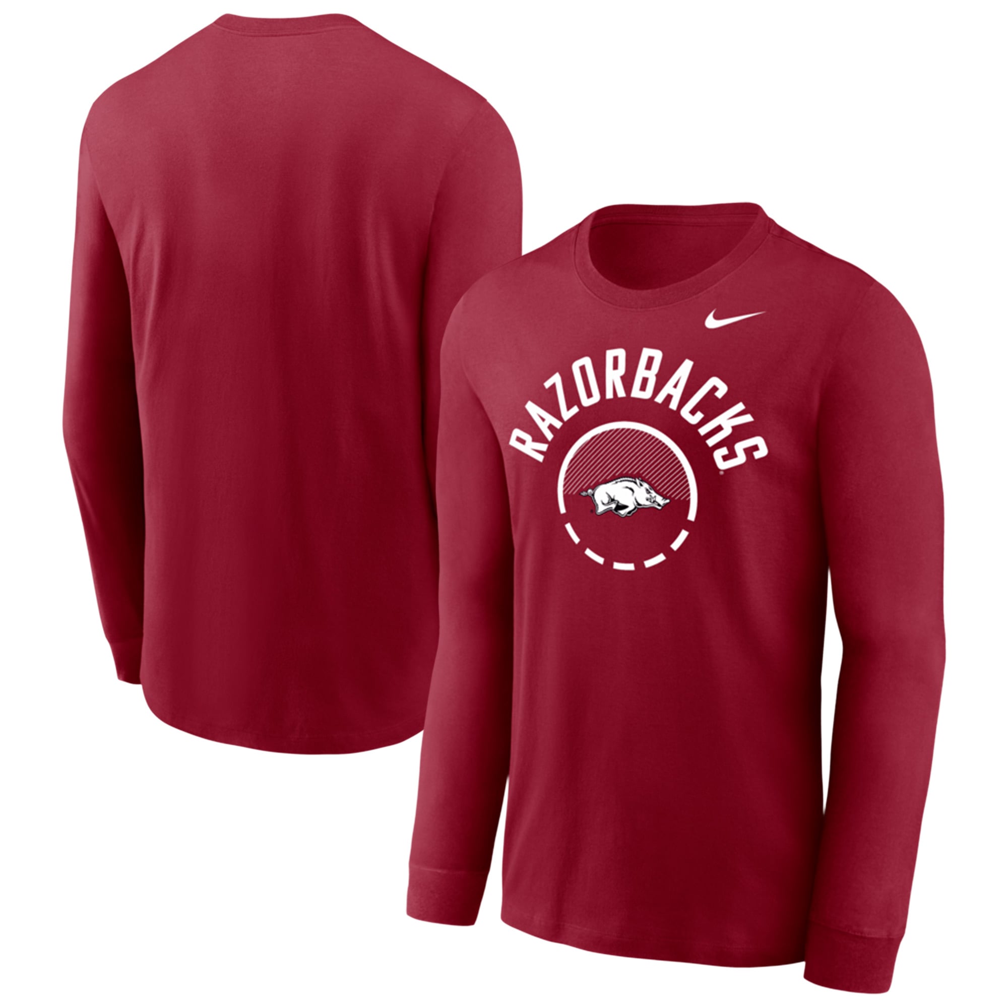 T-shirt à manches longues Nike Cardinal Arkansas Razorbacks Basketball Shoot Around Dri-FIT Legend pour homme