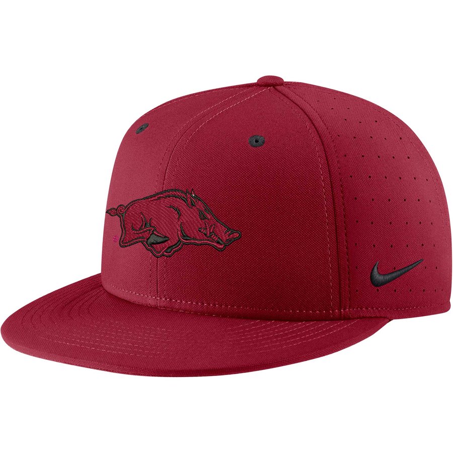Plastic Razorback Hat Men's Nike Cardinal Arkansas Razorbacks True Performance Fitted Hat