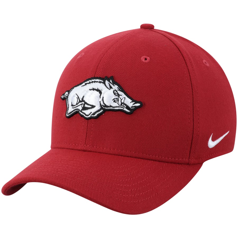 Youth Razorback Hat Men's Nike Crimson Arkansas Razorbacks Classic Logo 99 Swoosh Flex Hat