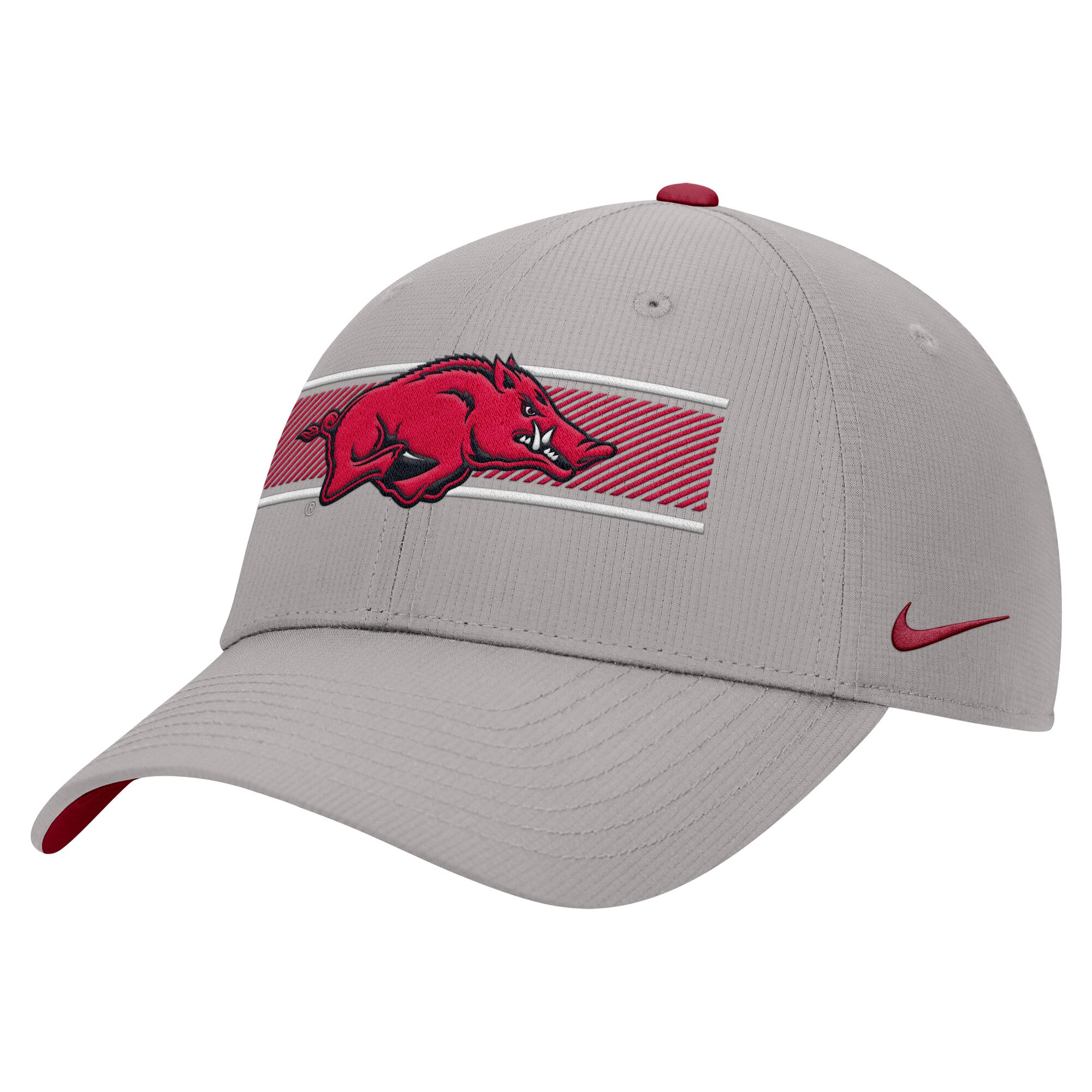 Men's Nike Gray Arkansas Razorbacks Ripstop Dri-FIT Adjustable Hat