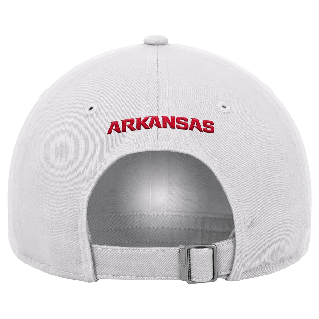Men's Nike White Arkansas Razorbacks 2026 On-Field Club Adjustable Hat