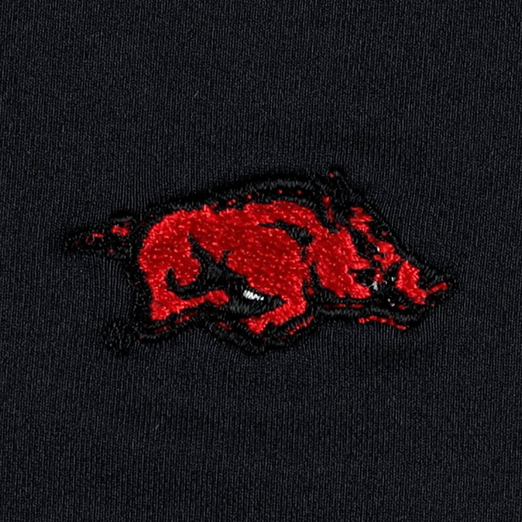 Men's Peter Millar Black Arkansas Razorbacks Perth Performance Quarter ...