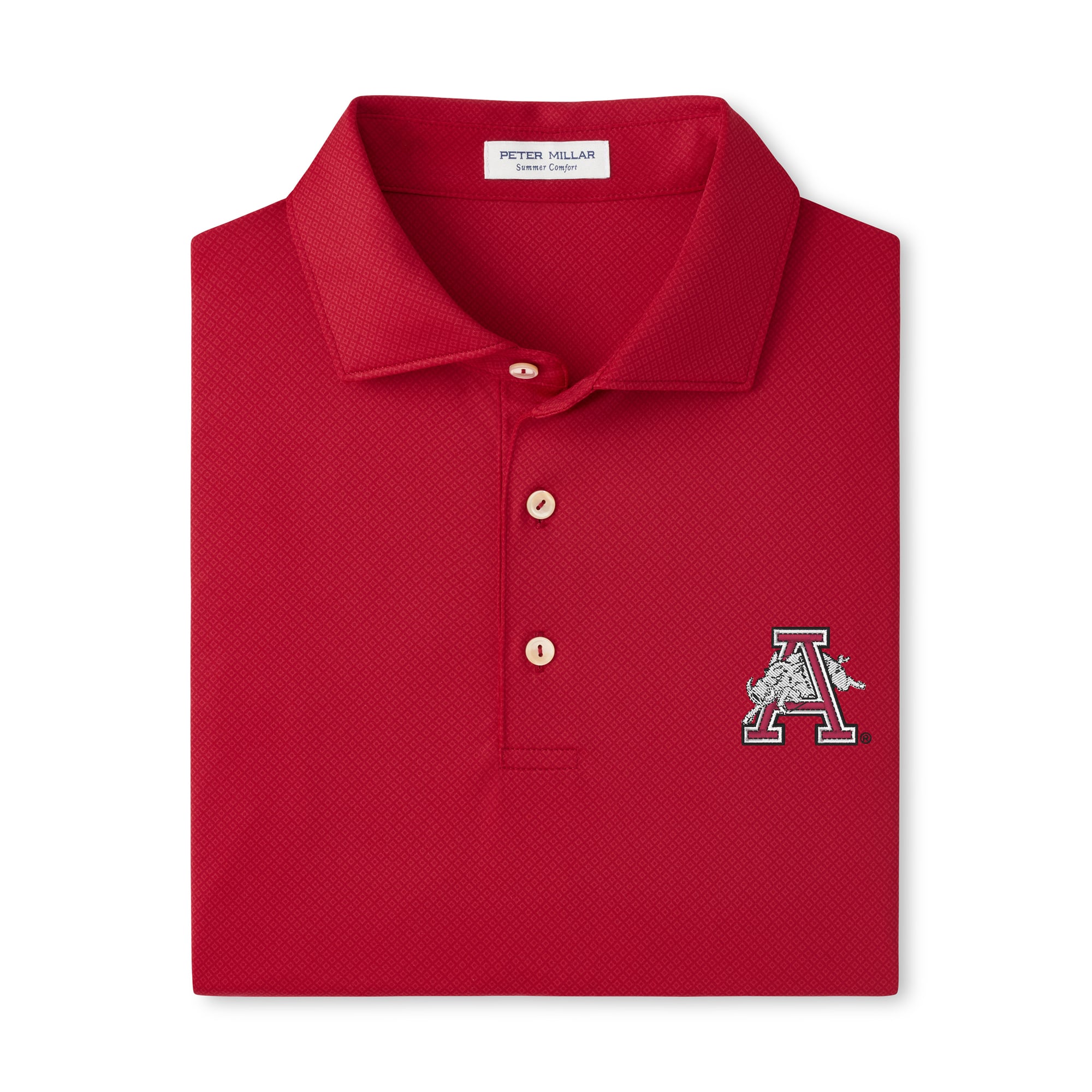 Polo de performance Peter Millar Cardinal Arkansas Razorbacks Hugo pour homme