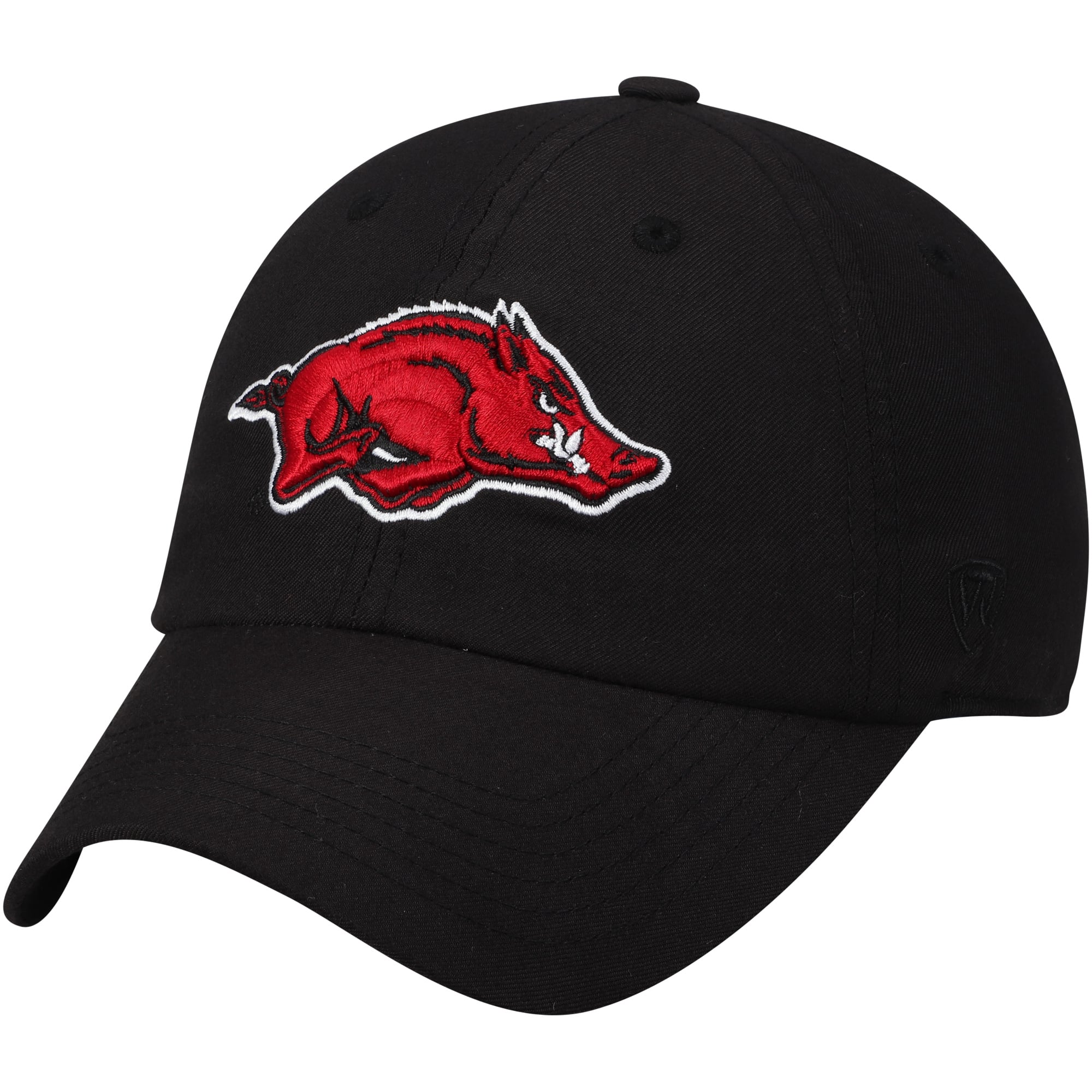 Youth Razorback Hat Men's Top of the World Black Arkansas Razorbacks Staple Adjustable Hat
