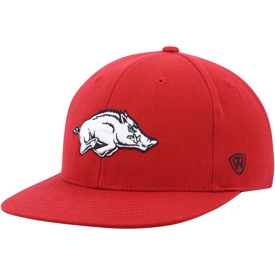 Youth Razorback Hat Men's Top of the World Cardinal Arkansas Razorbacks Team Color Fitted Hat