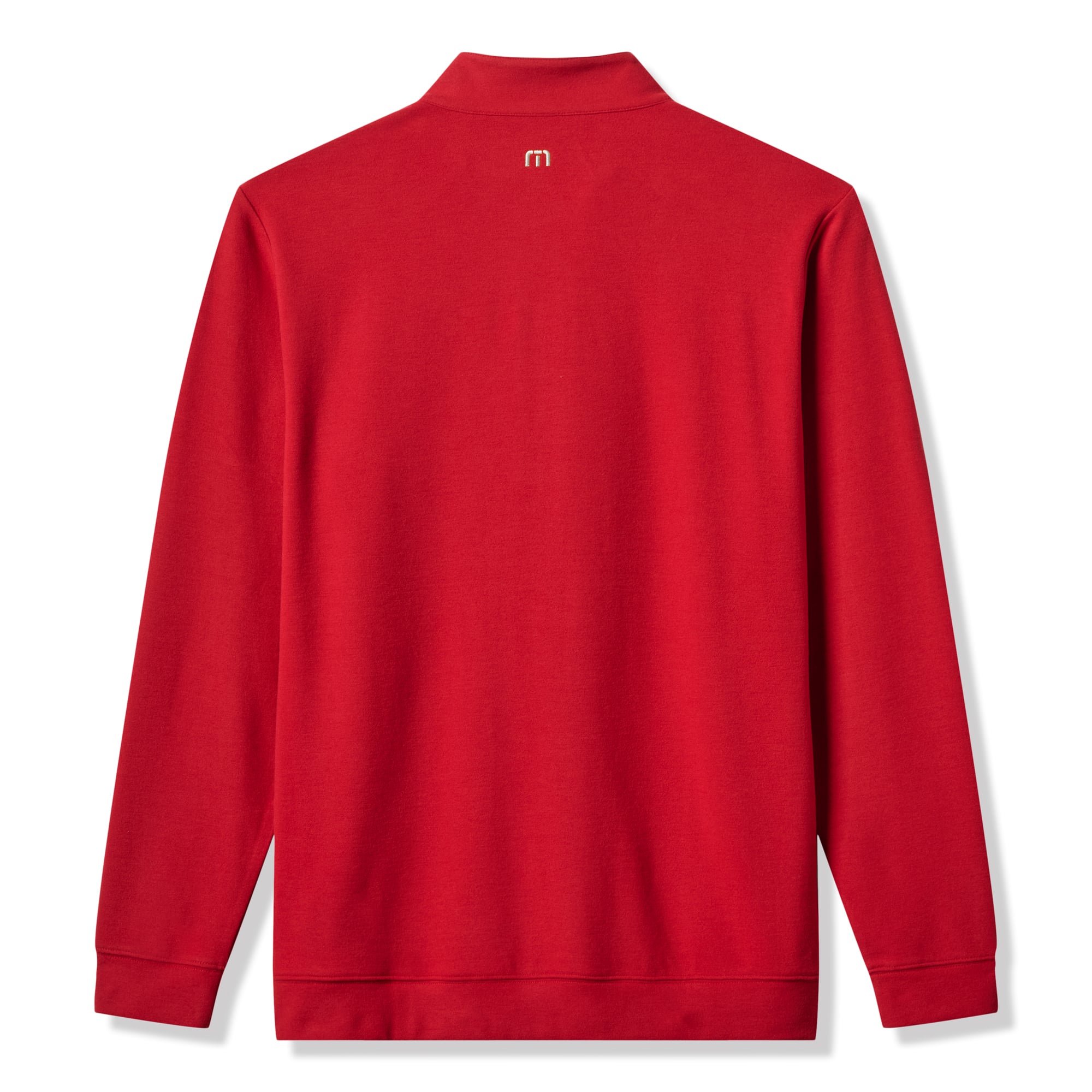 Men's TravisMathew Cardinal Arkansas Razorbacks Cloud Home Game Quarter-Zip Tri-Blend Pullover
