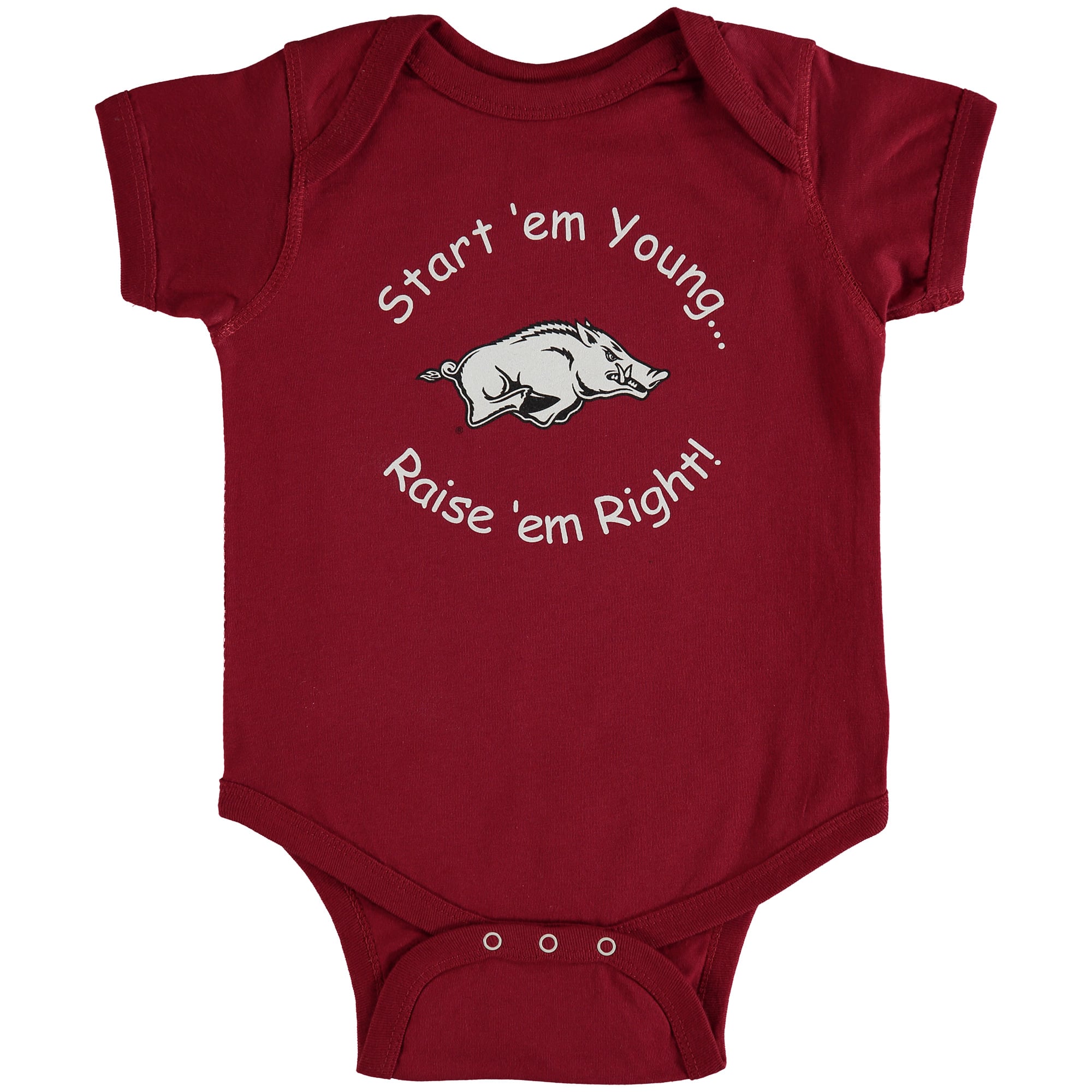 Newborn & Infant Little King Cardinal Arkansas Razorbacks Start 'Em Young Bodysuit
