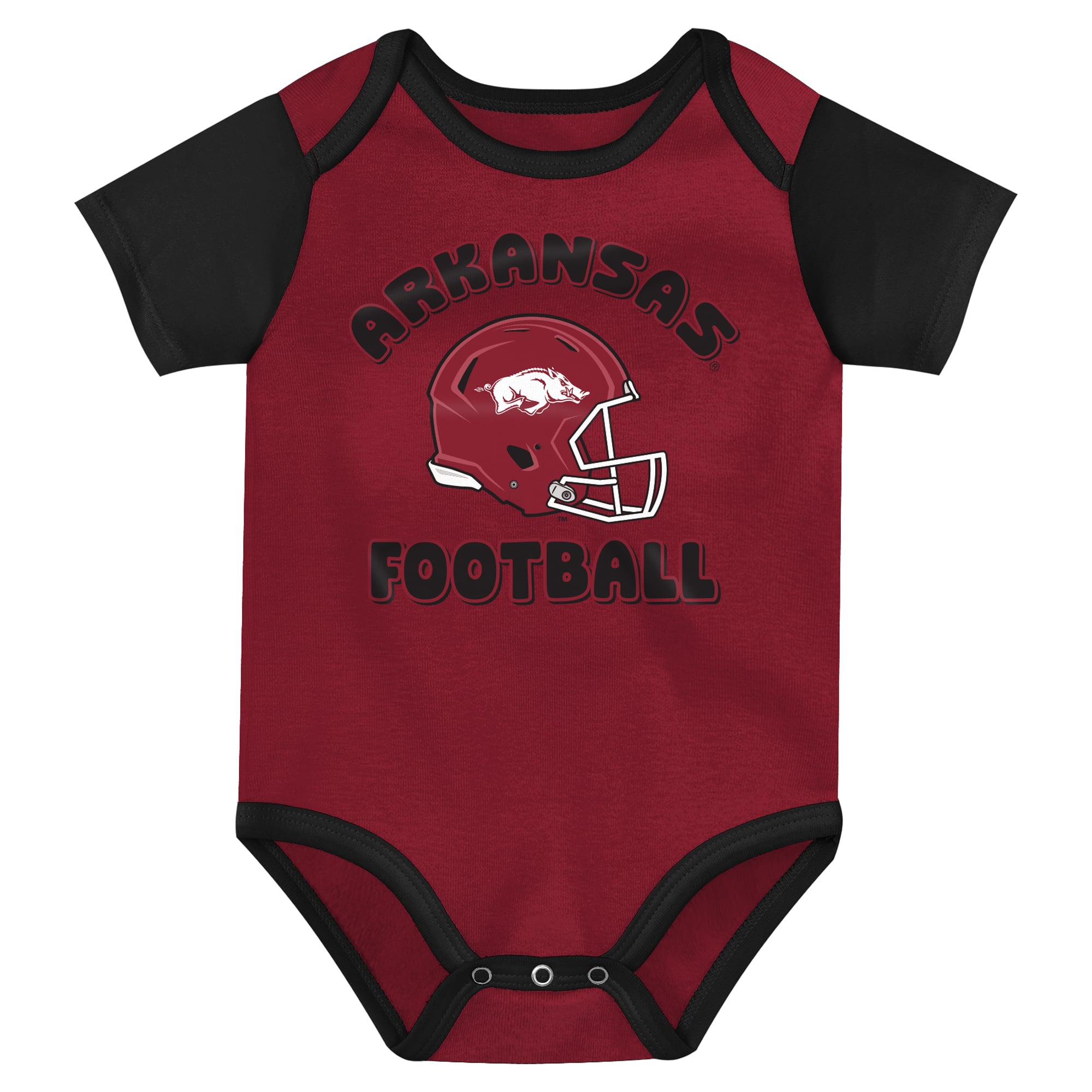Newborn Outerstuff Cardinal Arkansas Razorbacks Star Player Three-Piece Bodysuit Set