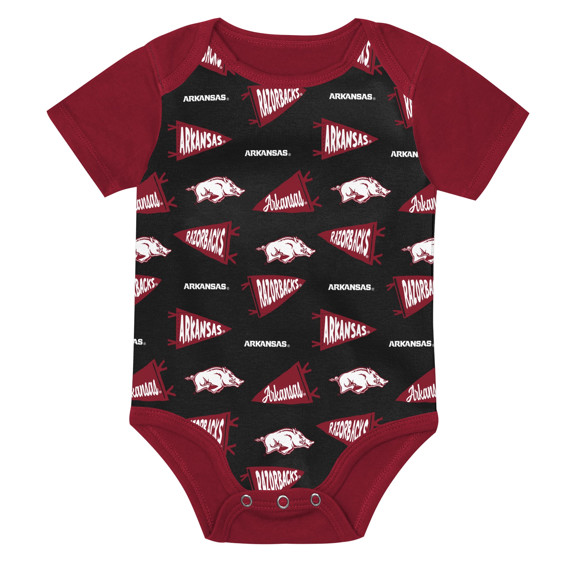 Newborn Outerstuff Cardinal Arkansas Razorbacks Star Player Three-Piece Bodysuit Set