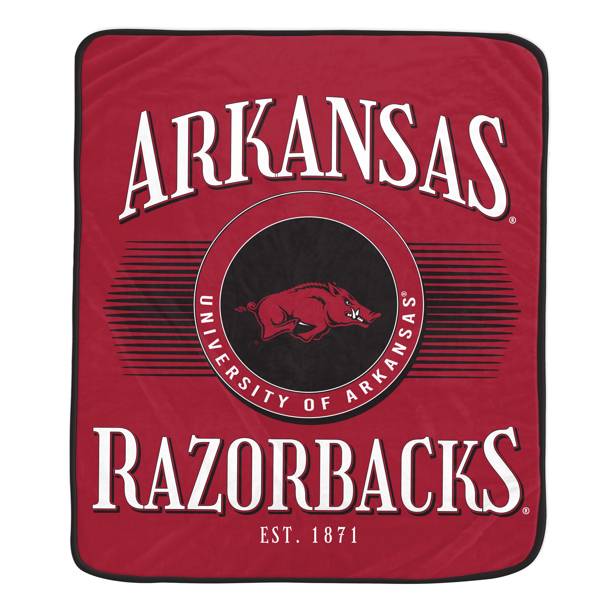 Couverture ultra douce Pegasus Arkansas Razorbacks Spotlight Arch 60" x 70"