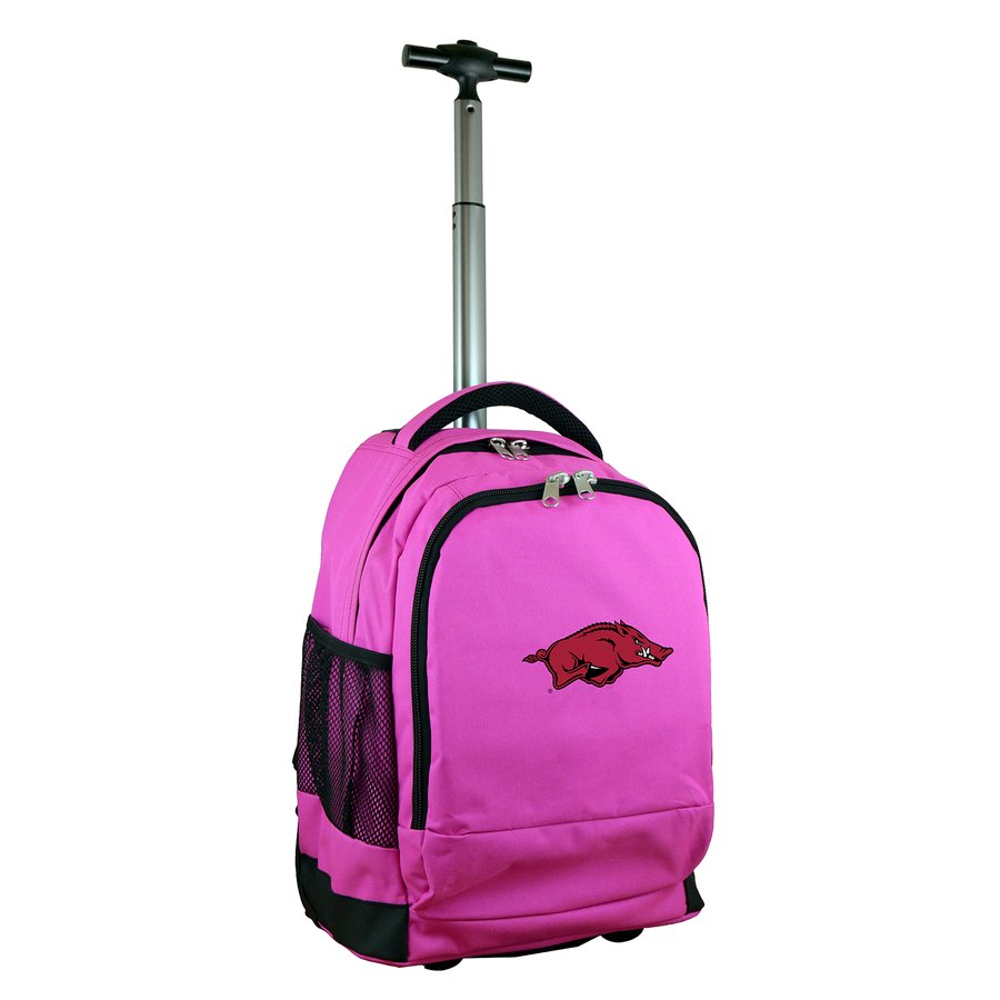 Arkansas Razorback Backpack Pink Arkansas Razorbacks 19'' Premium Wheeled Backpack