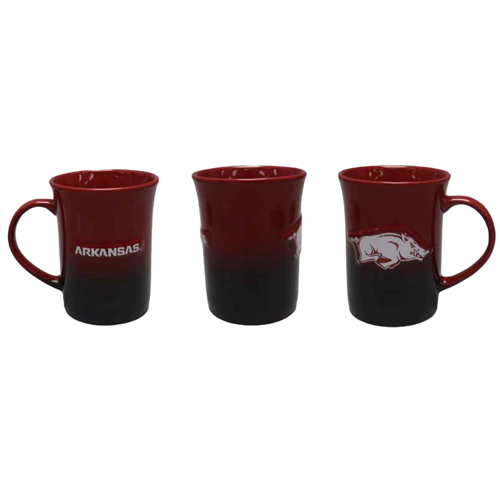 Ensemble de deux tasses en céramique ombrées de 44 cl (15 oz) Arkansas Razorbacks de The Memory Company