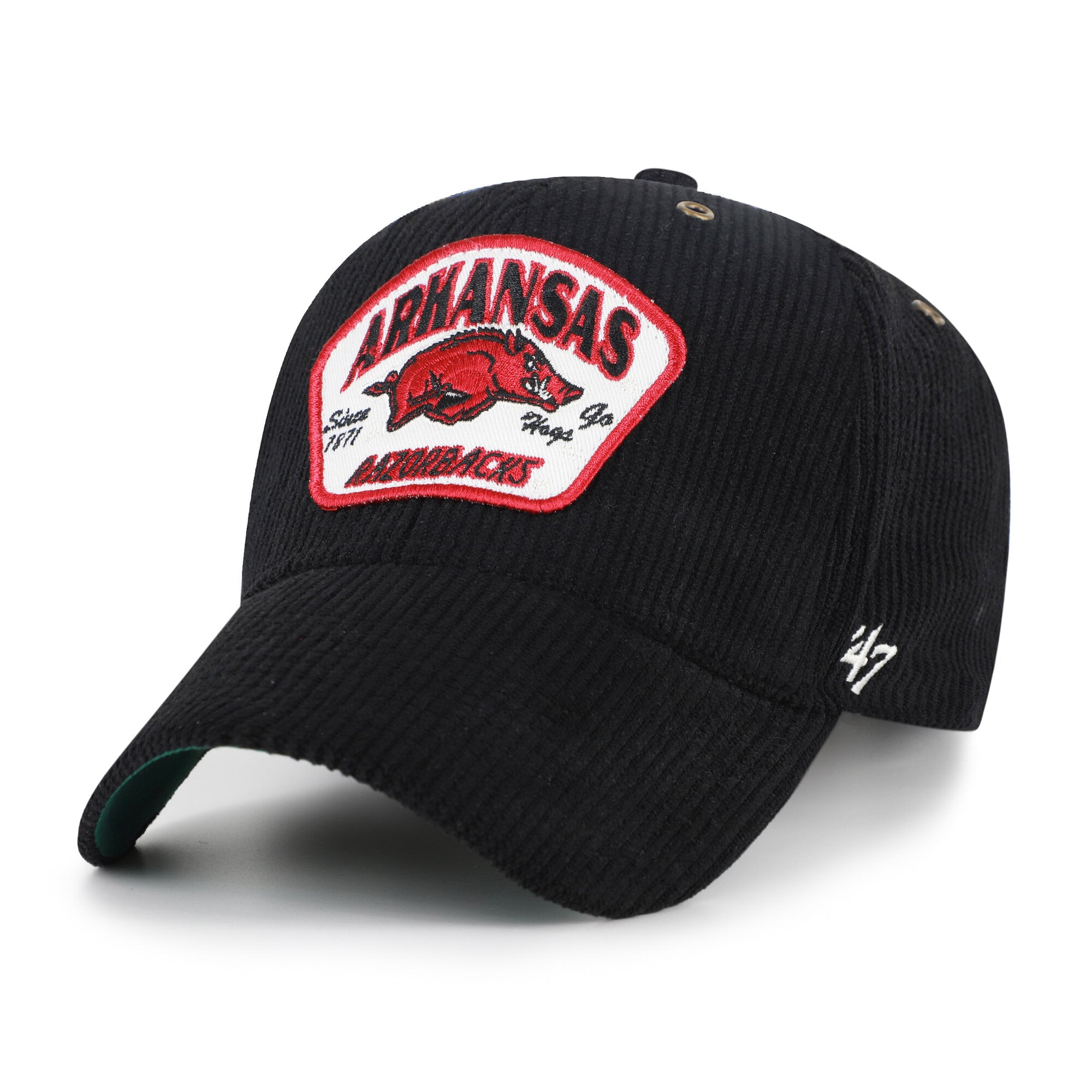 Casquette unisexe ajustable '47 Black Arkansas Razorbacks Accordia en velours côtelé MVP