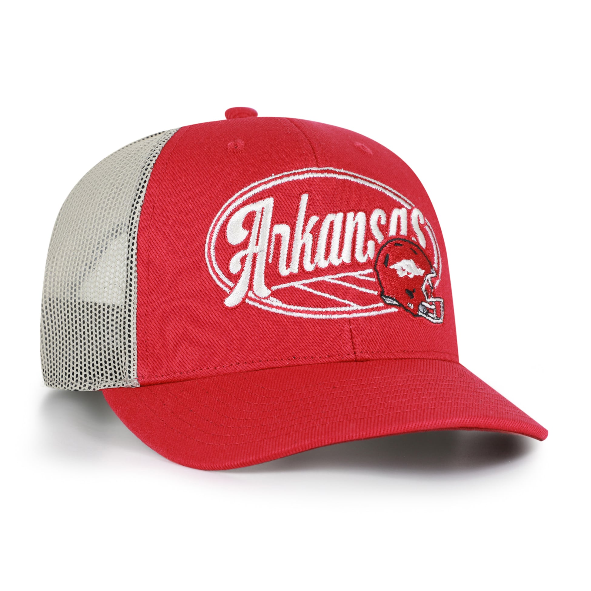 Casquette trucker unisexe ajustable '47 Cardinal Arkansas Razorbacks Enfield