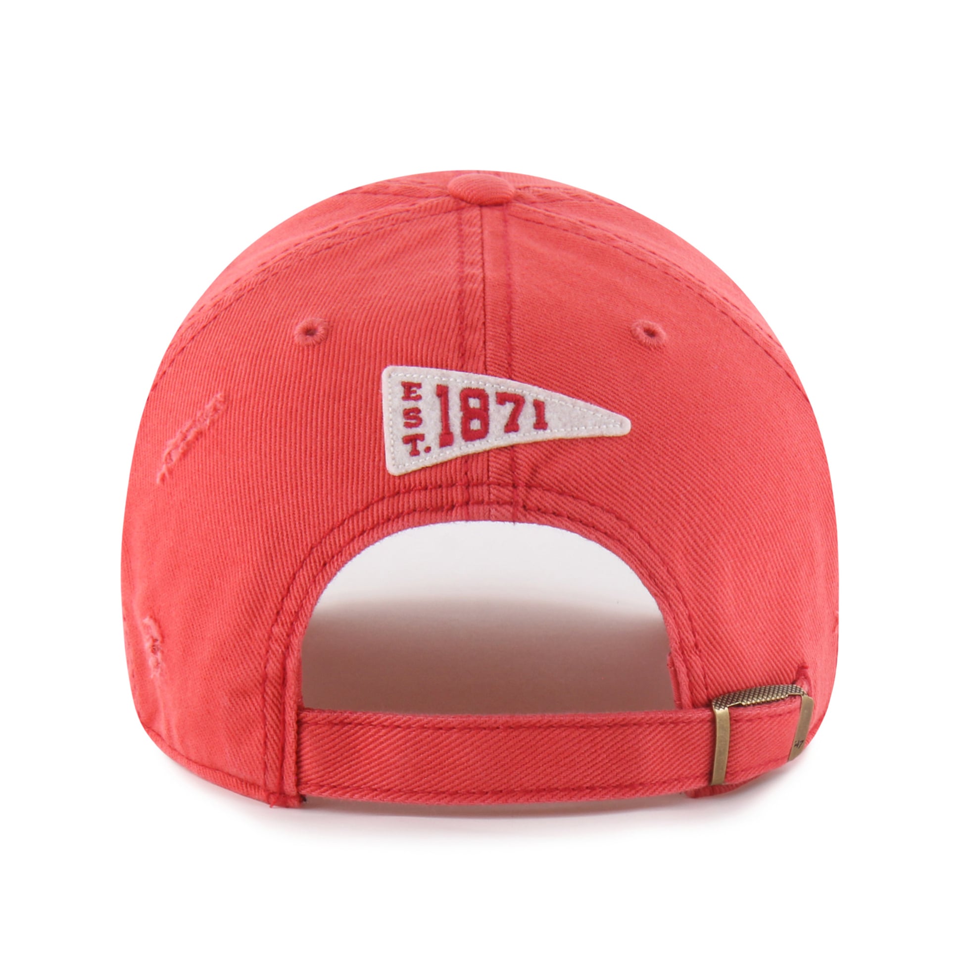 Casquette unisexe '47 Cardinal Arkansas Razorbacks Well-Worn Seymore Clean Up ajustable